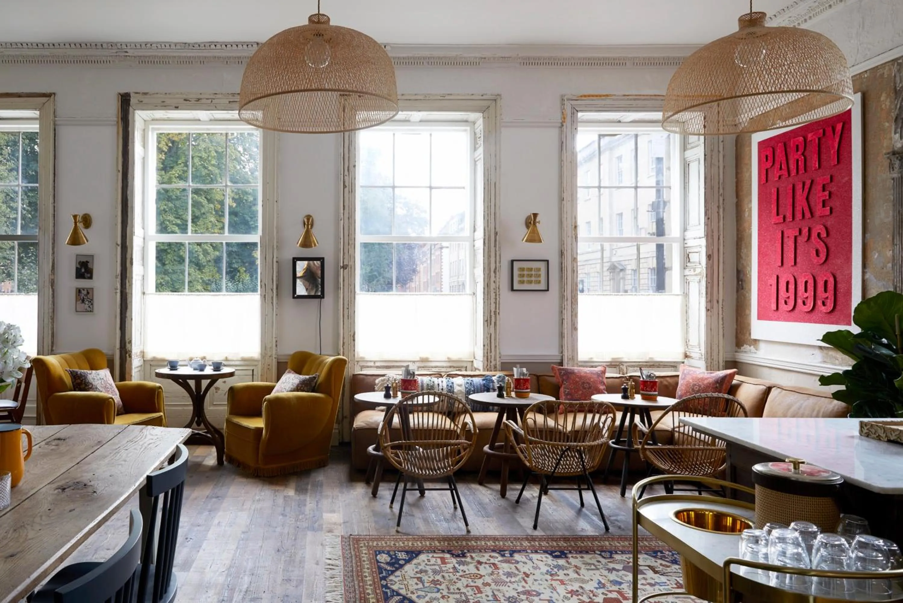 Living room in Artist Residence Bristol