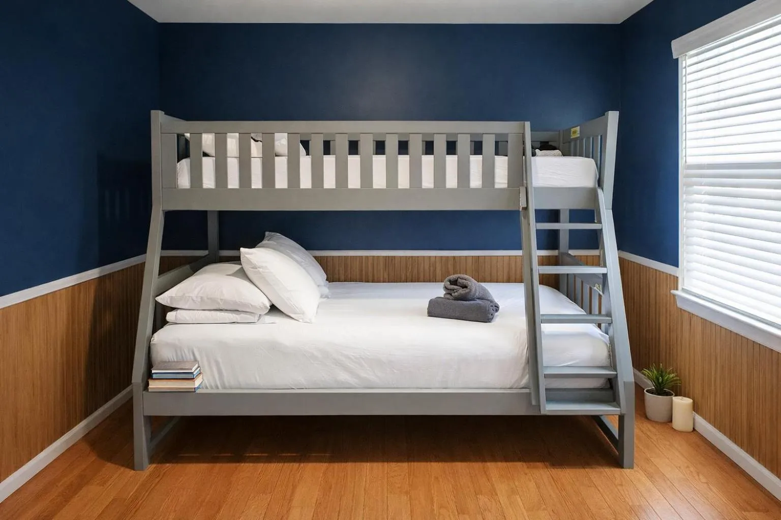 Bed in Luxury Villa with Hot Tub, Two Fire Pits, King Bed Suite, Game Room & Fenced Yard