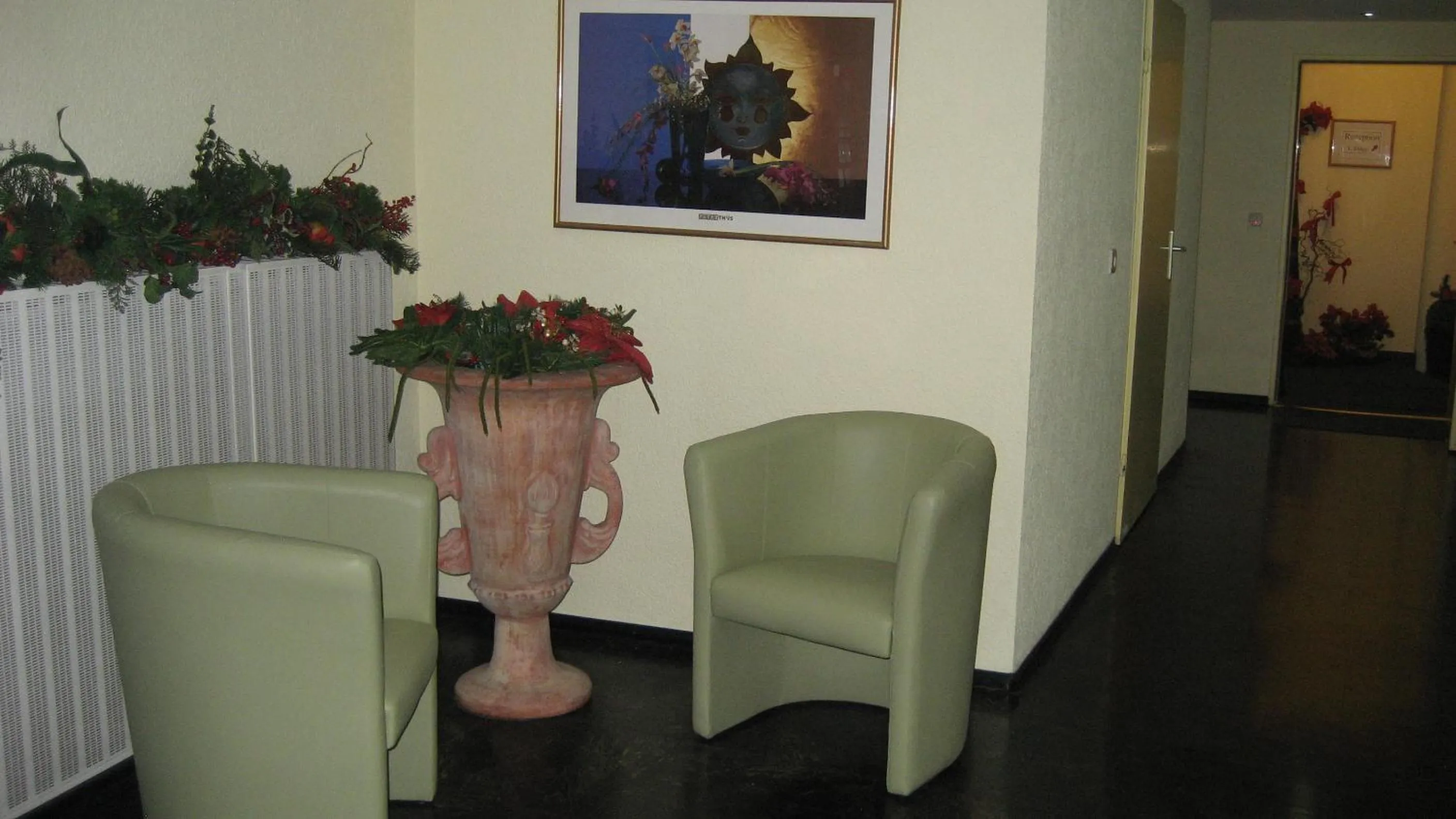 Seating area in Central Hotel