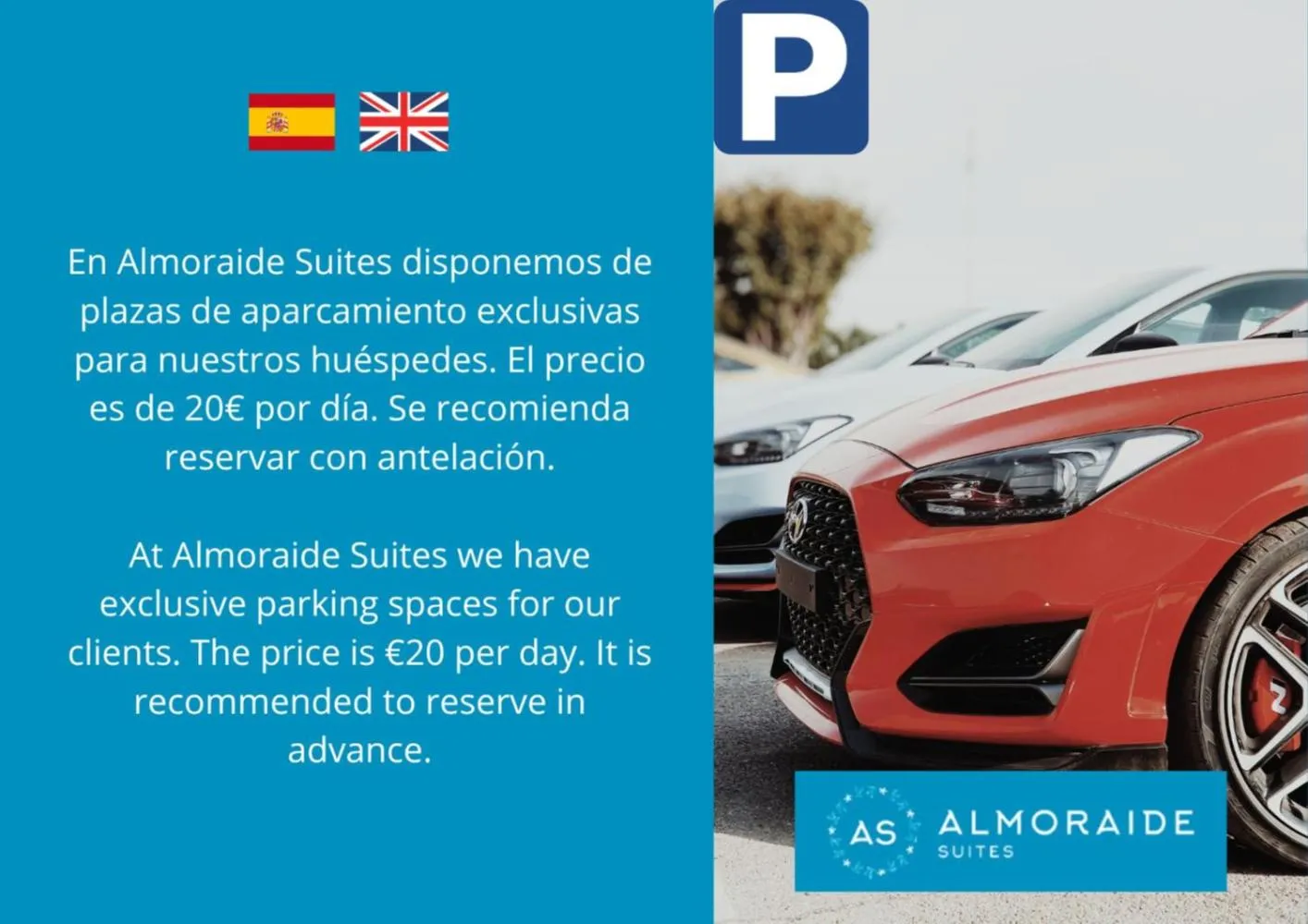 Parking in AT Almoraide Rooms Suites