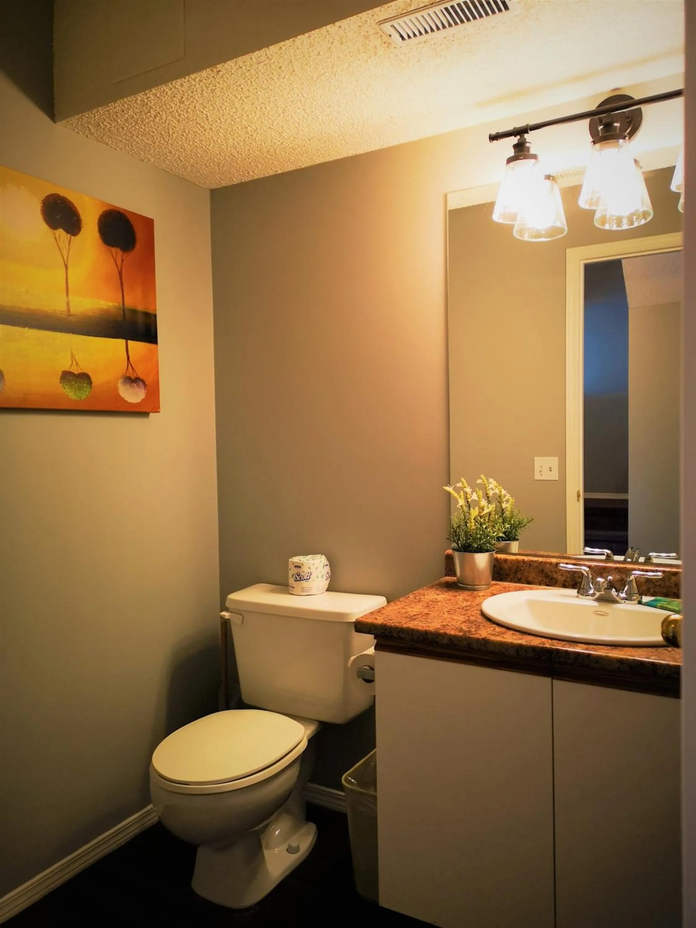 Toilet in Canadian Rockies Chalets by Trilink - 2 & 3 Bedroom Condos - Self Check-In - Walking Distance to Downtown - Free Parking - Pet-Friendly - No AC