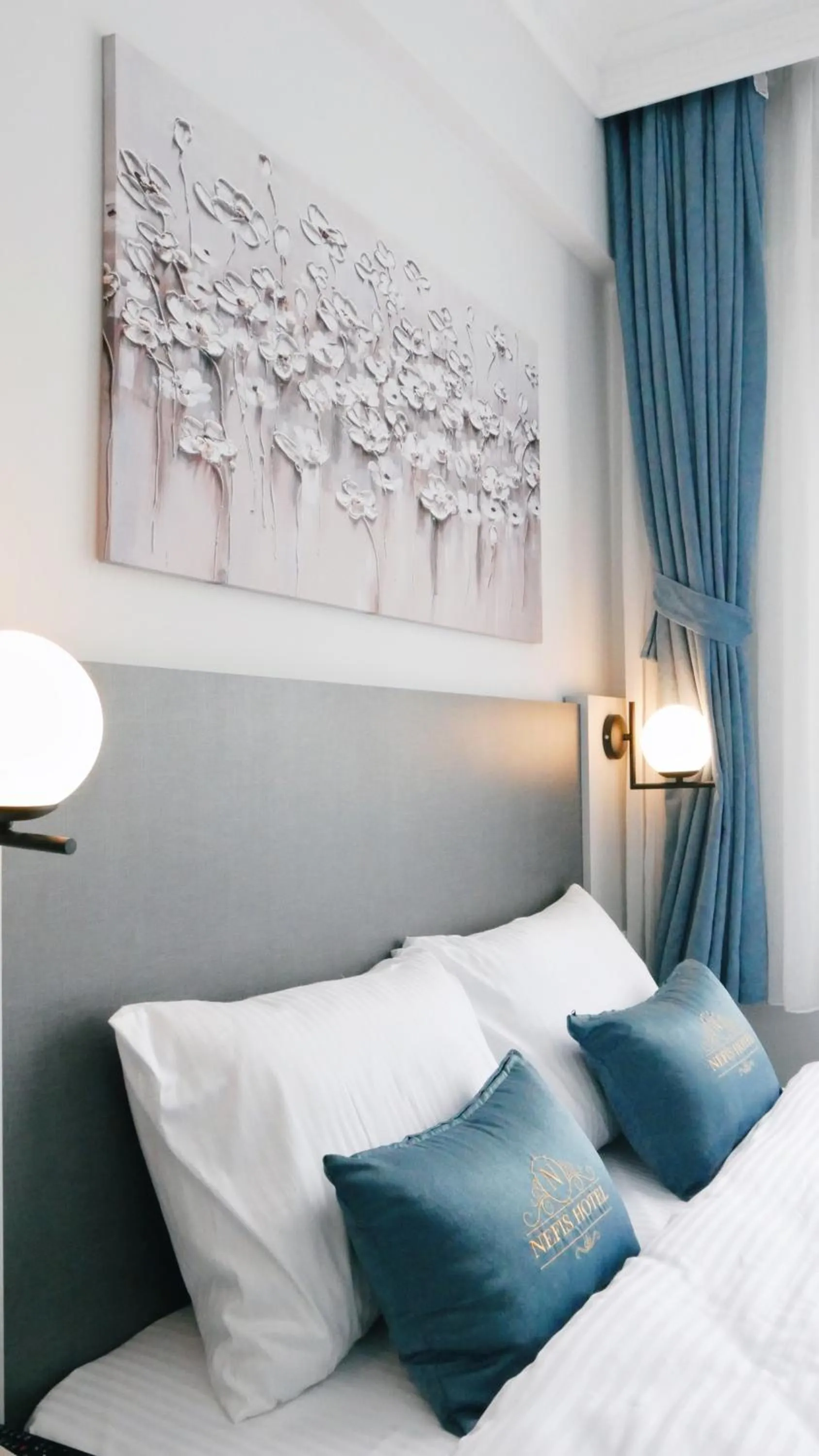 Bed in Nefis Hotel City