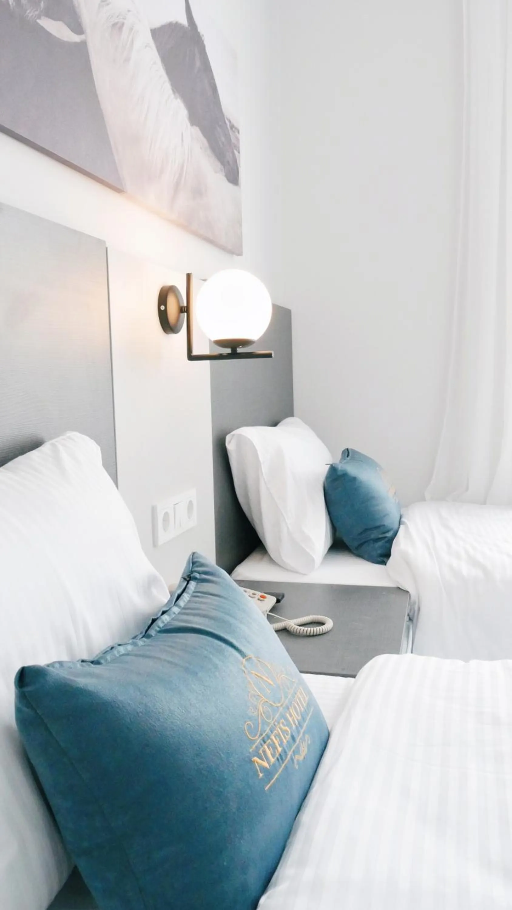 Bed in Nefis Hotel City