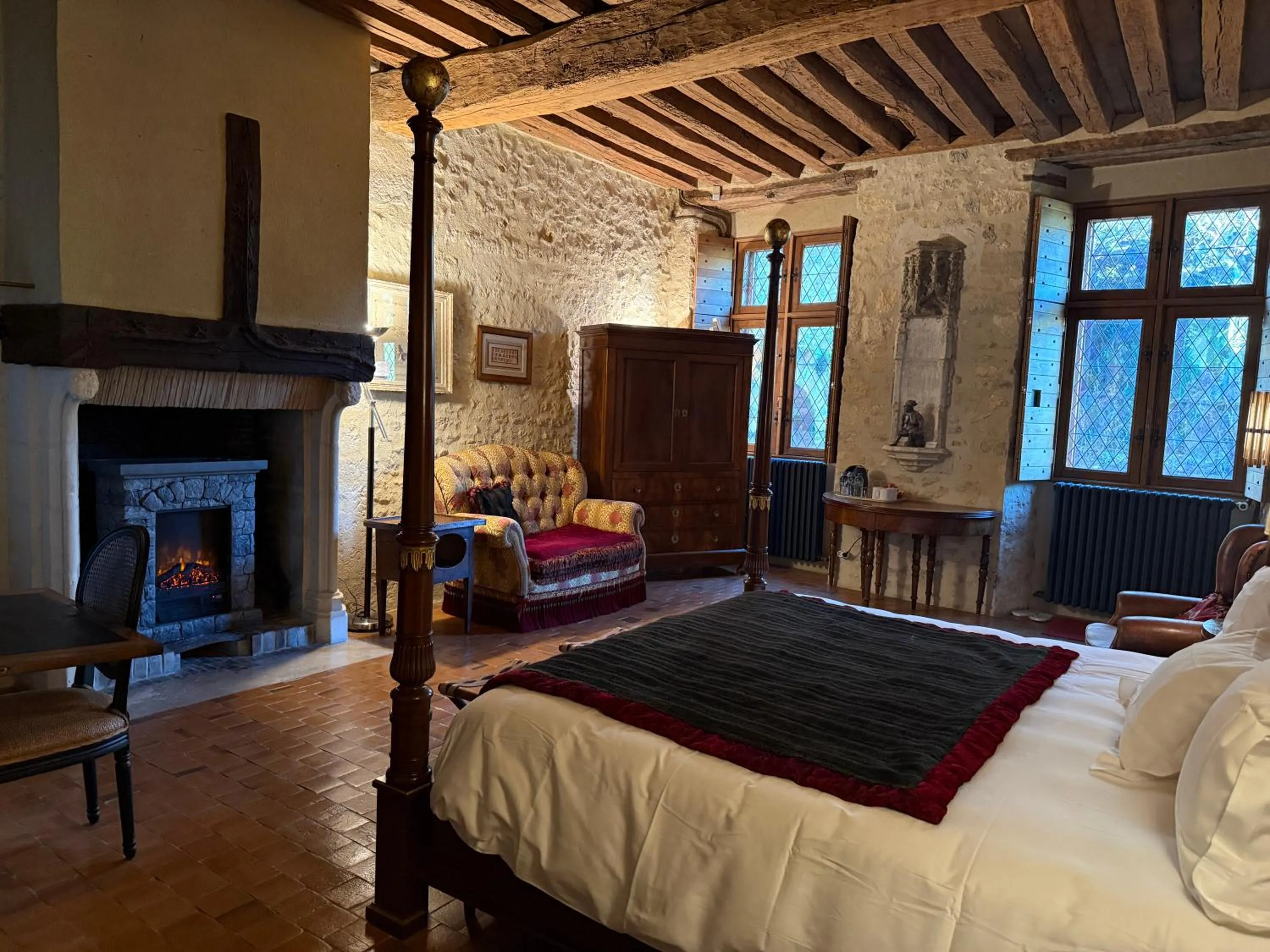 Bedroom, Bed in Demeure des Vieux Bains
