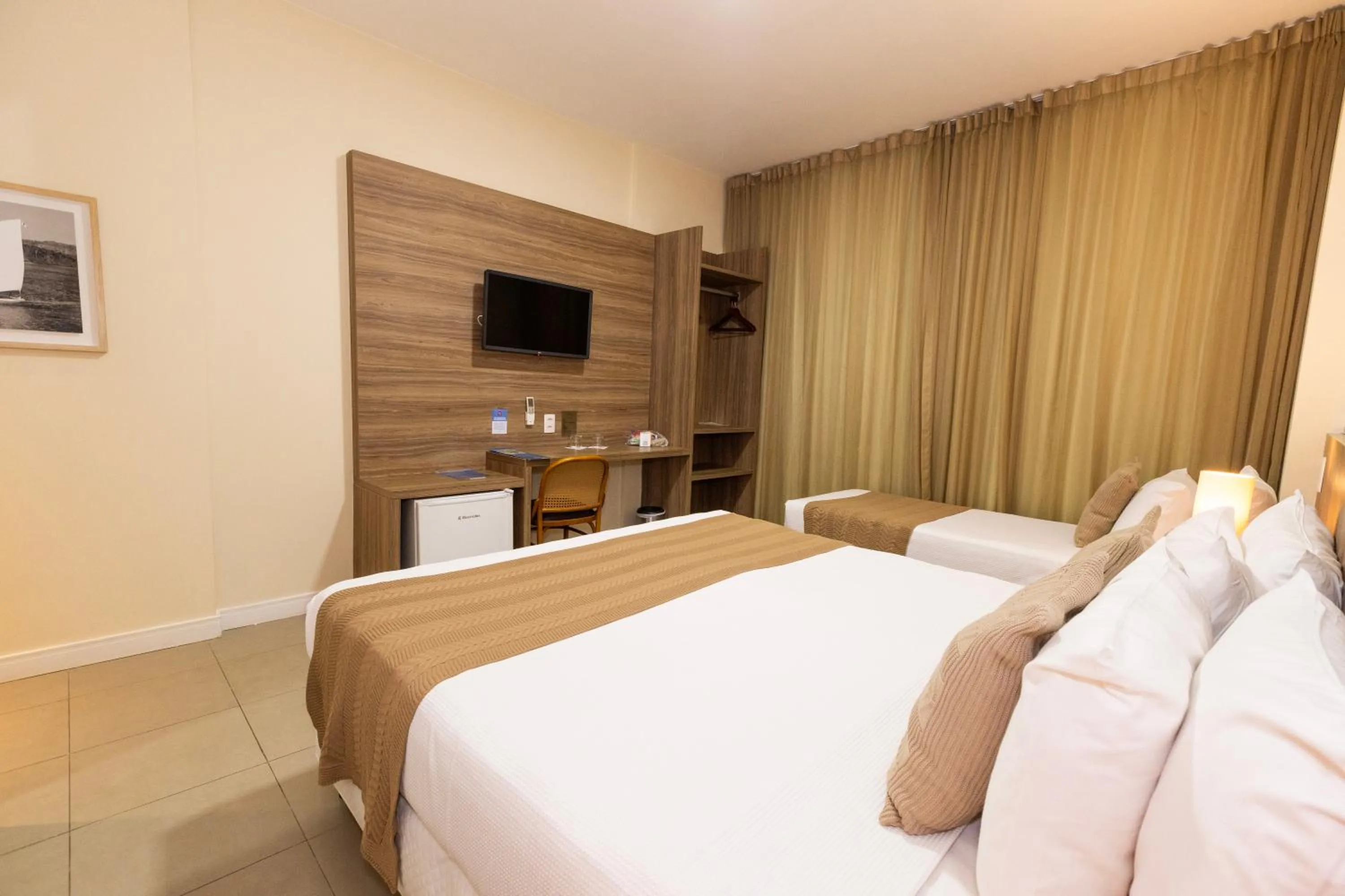 Bed in Mais Hotel Aeroporto Salvador