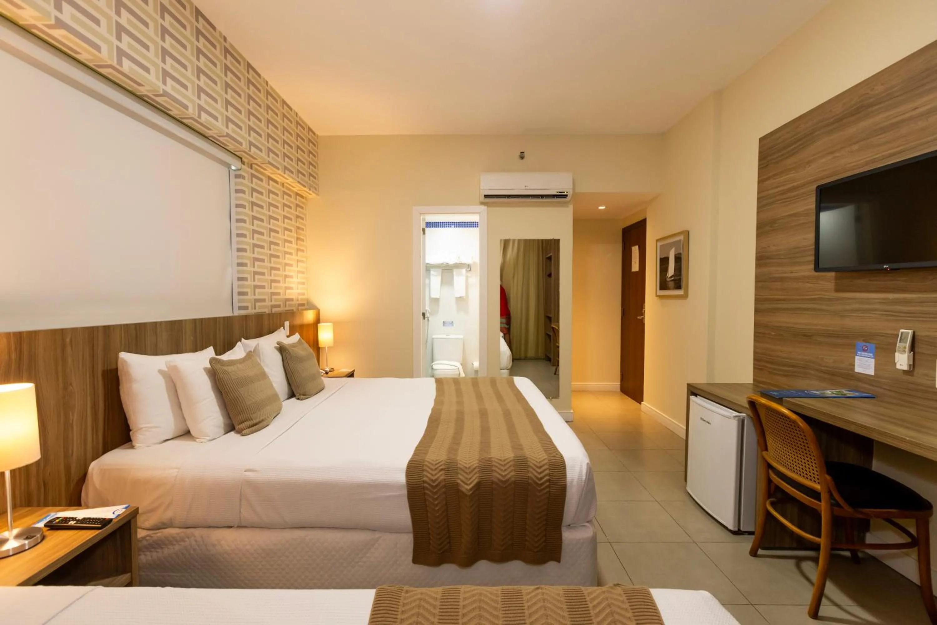 Bed in Mais Hotel Aeroporto Salvador