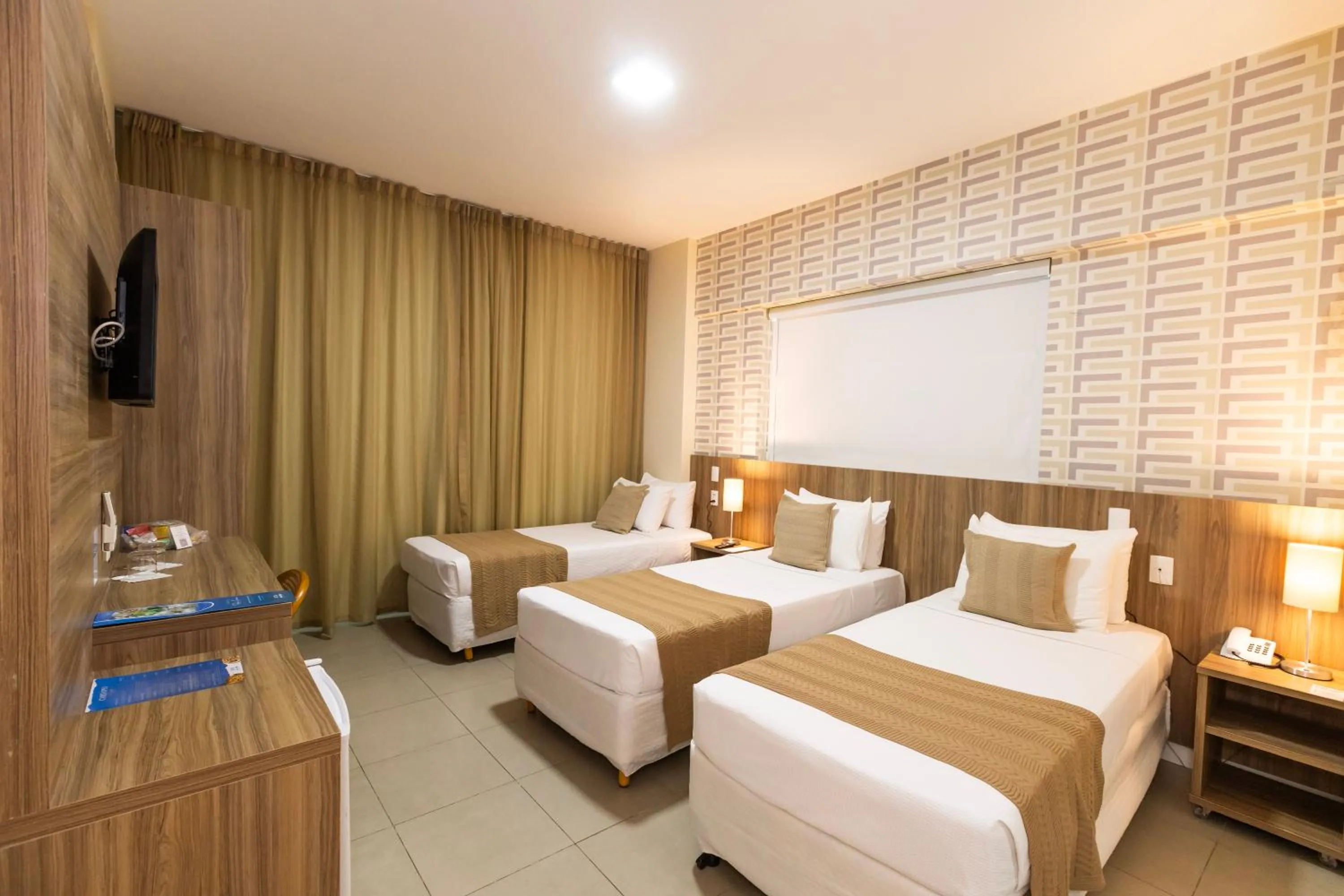 Bed in Mais Hotel Aeroporto Salvador