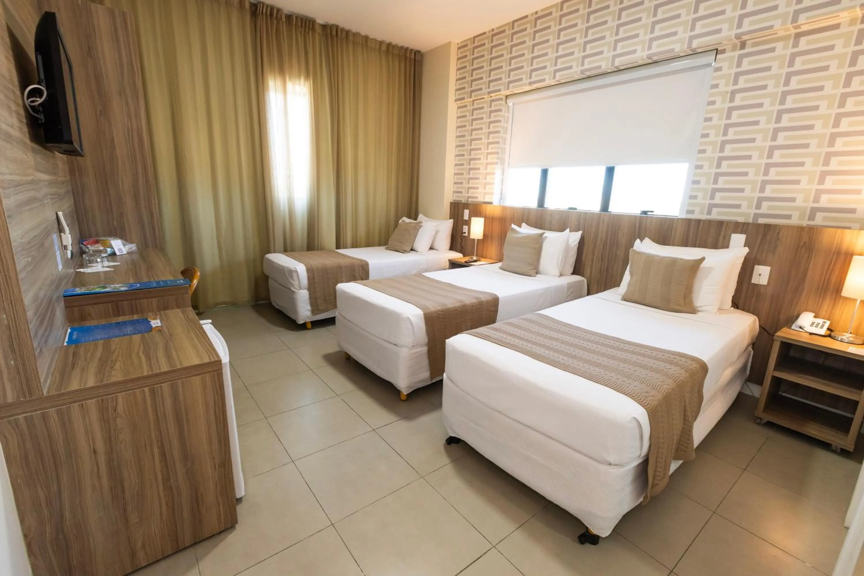 Bed in Mais Hotel Aeroporto Salvador