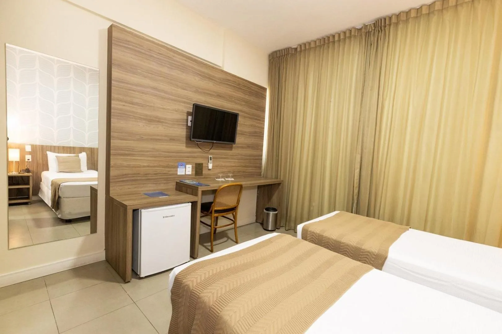 Bed in Mais Hotel Aeroporto Salvador