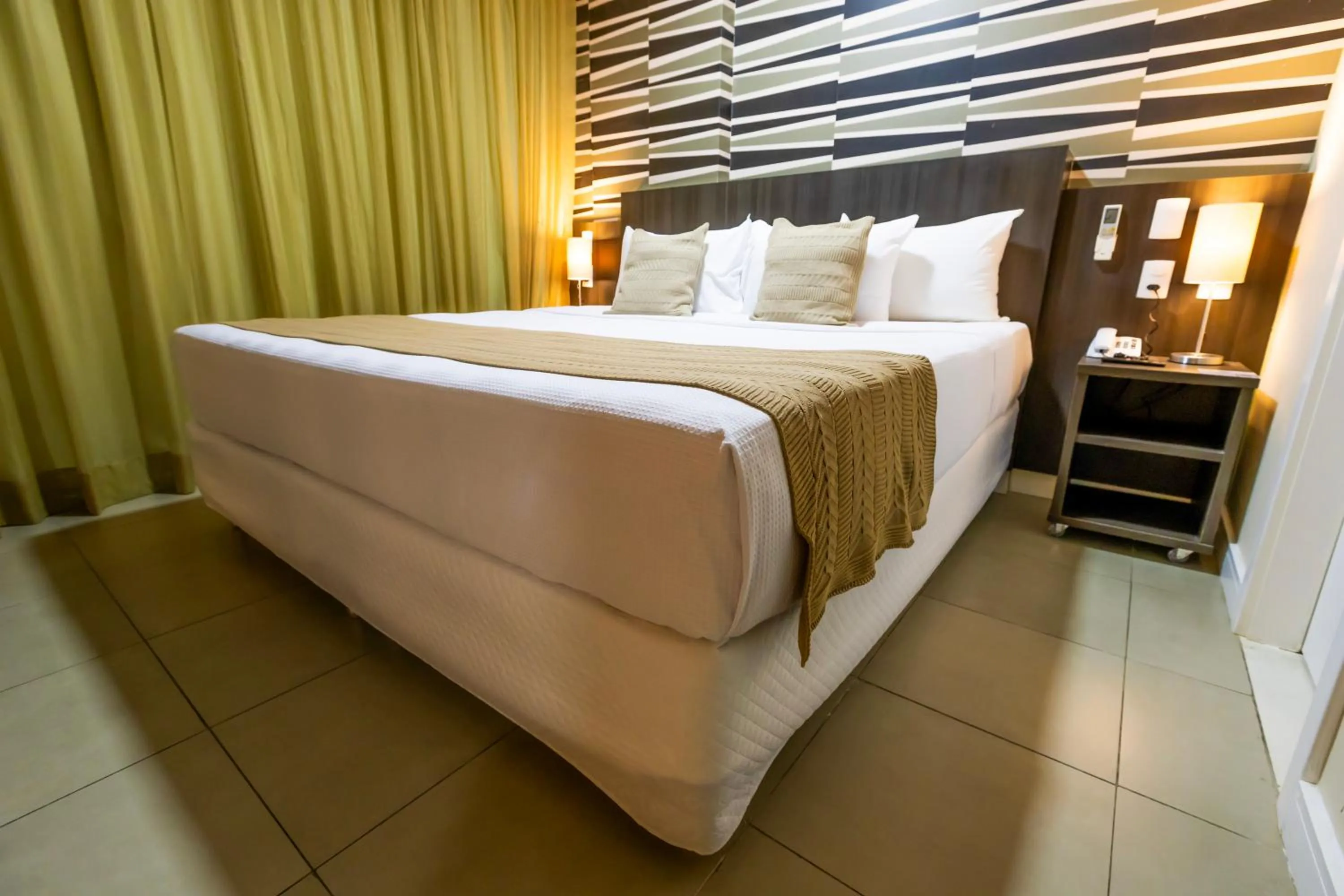 Bed in Mais Hotel Aeroporto Salvador