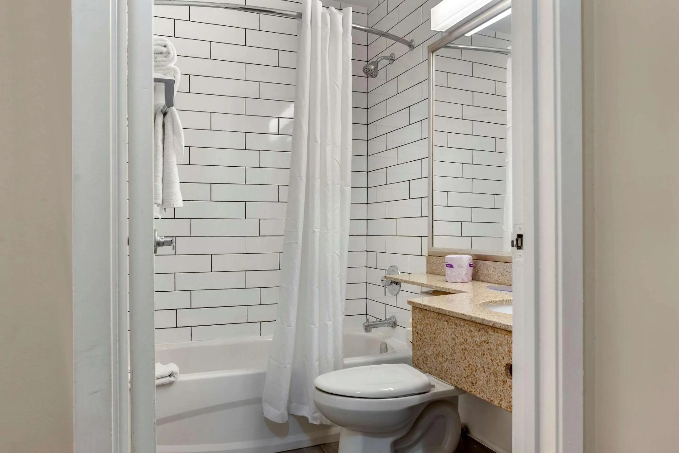 Bathroom in Econo Lodge Inn & Suites Downtown