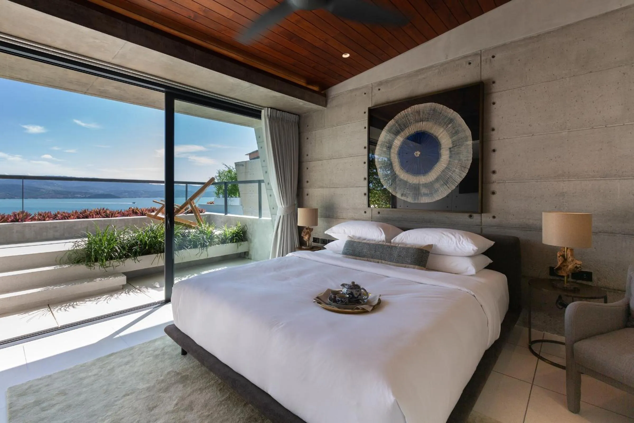 Bed in Kerem Luxury Beachfront Villas