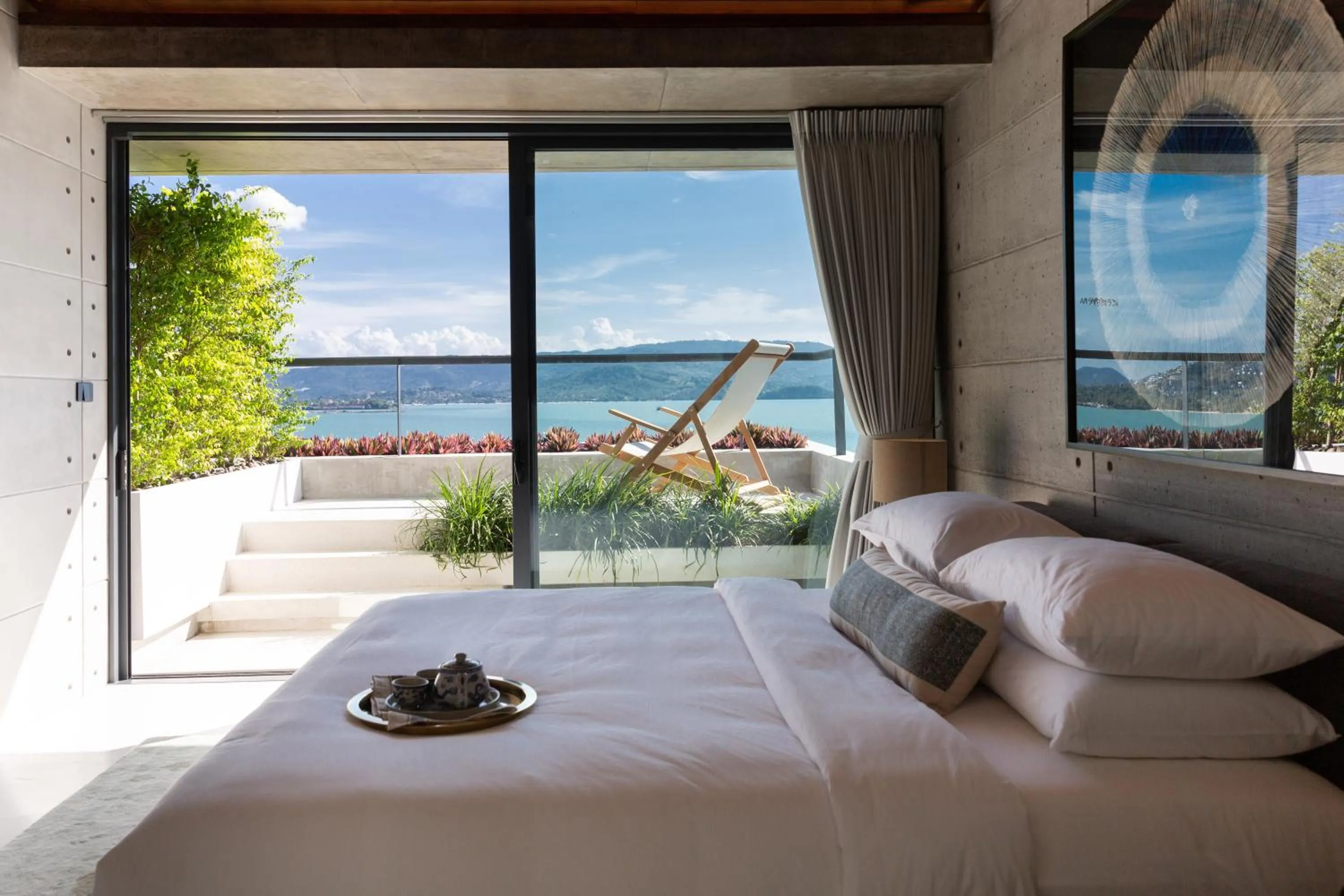 Bed in Kerem Luxury Beachfront Villas