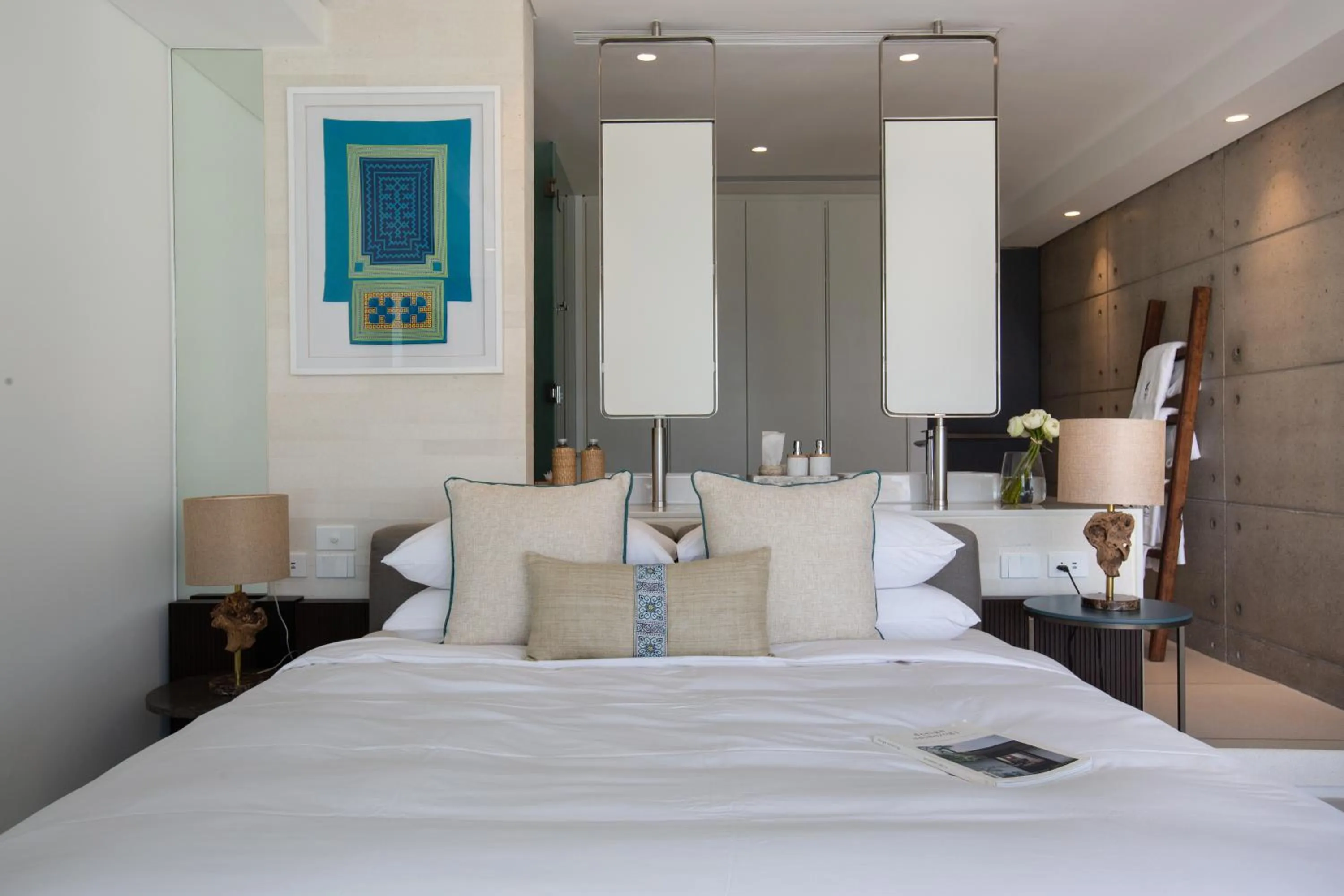 Bed in Kerem Luxury Beachfront Villas