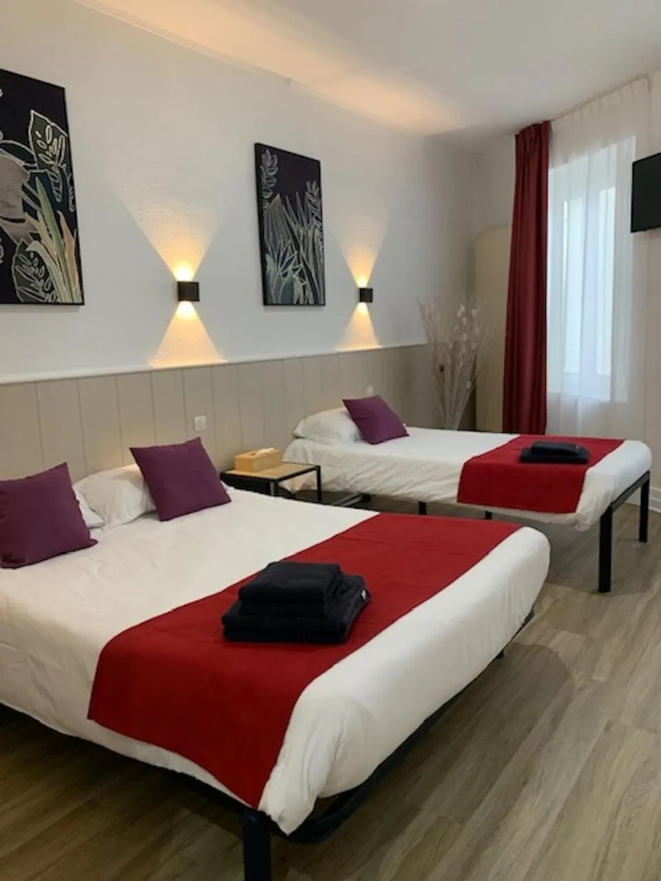 Bedroom, Bed in Hôtel Restaurant de l'Union