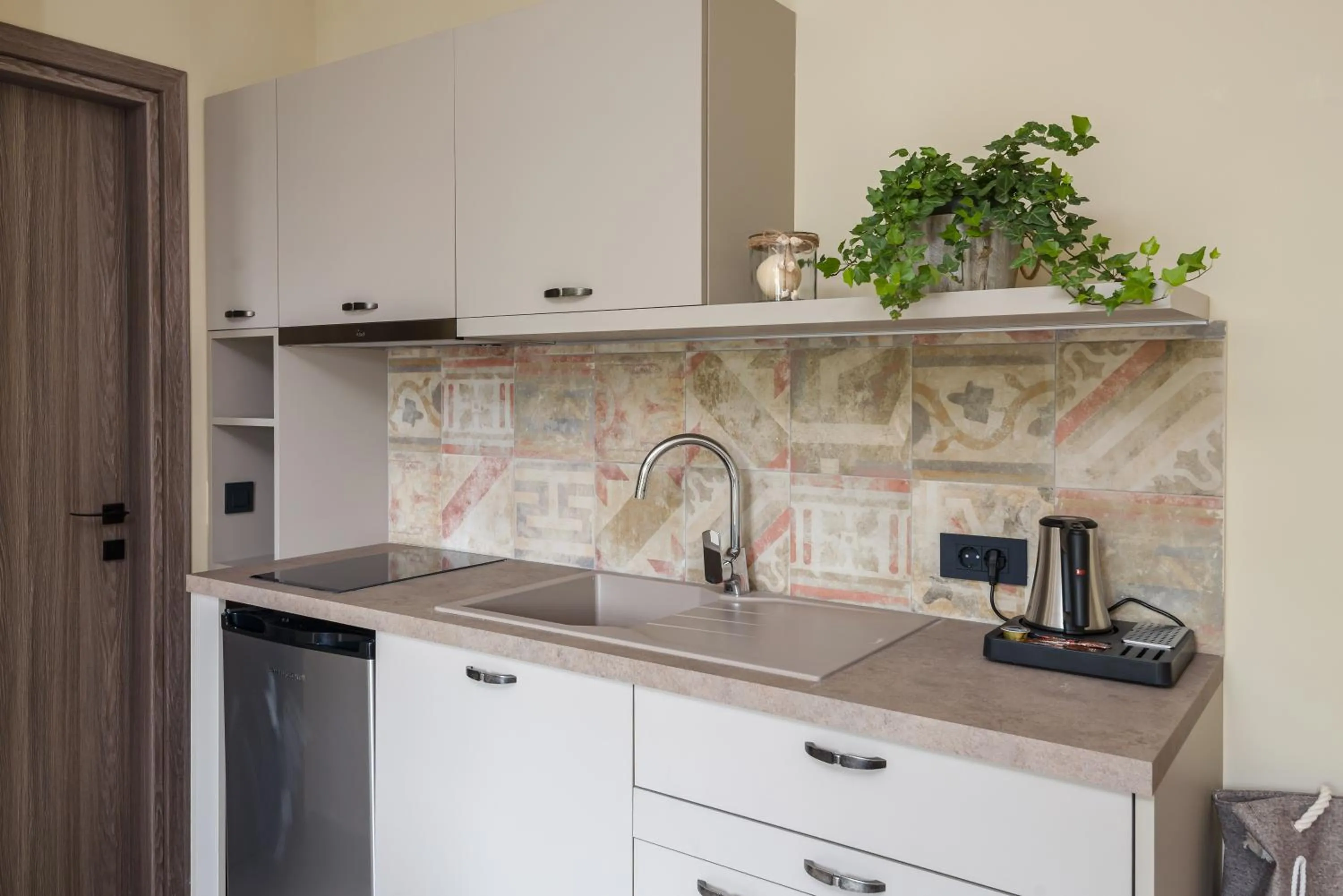 Kitchen or kitchenette in Oasis Apartments