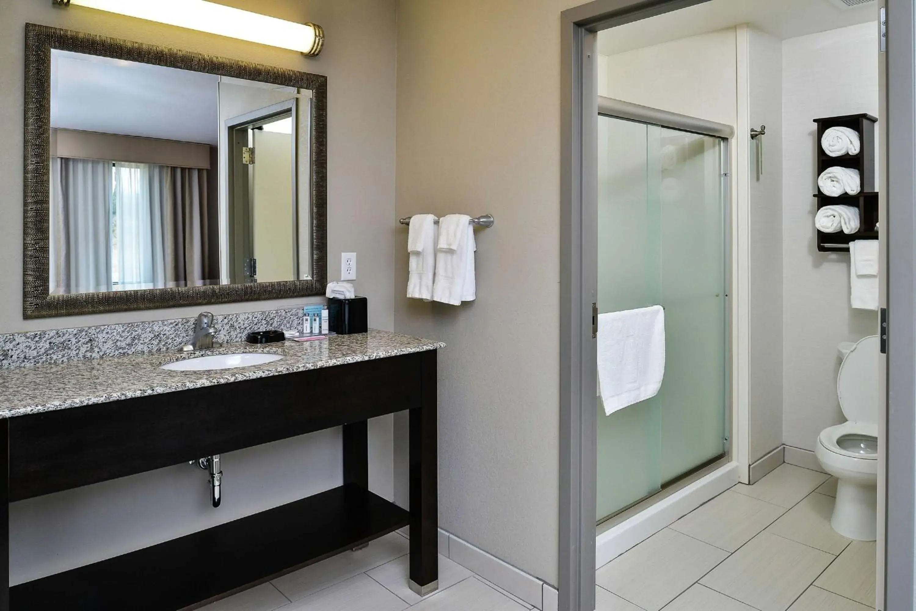 Bathroom in Hampton Inn Middletown Bathroom in Hampton Inn Middletown