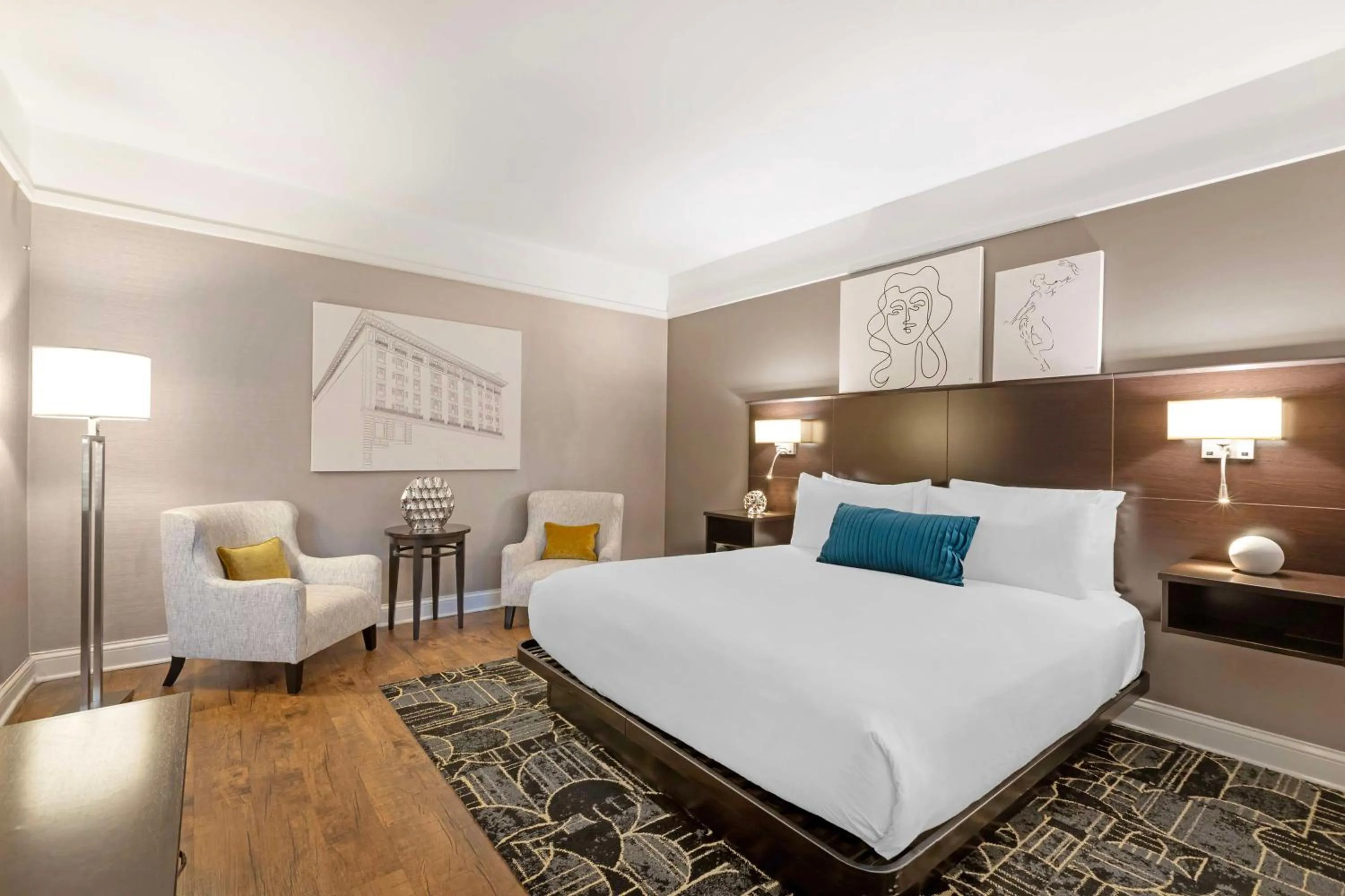 Bedroom, Bed in Best Western Plus Hawthorne Terrace Hotel