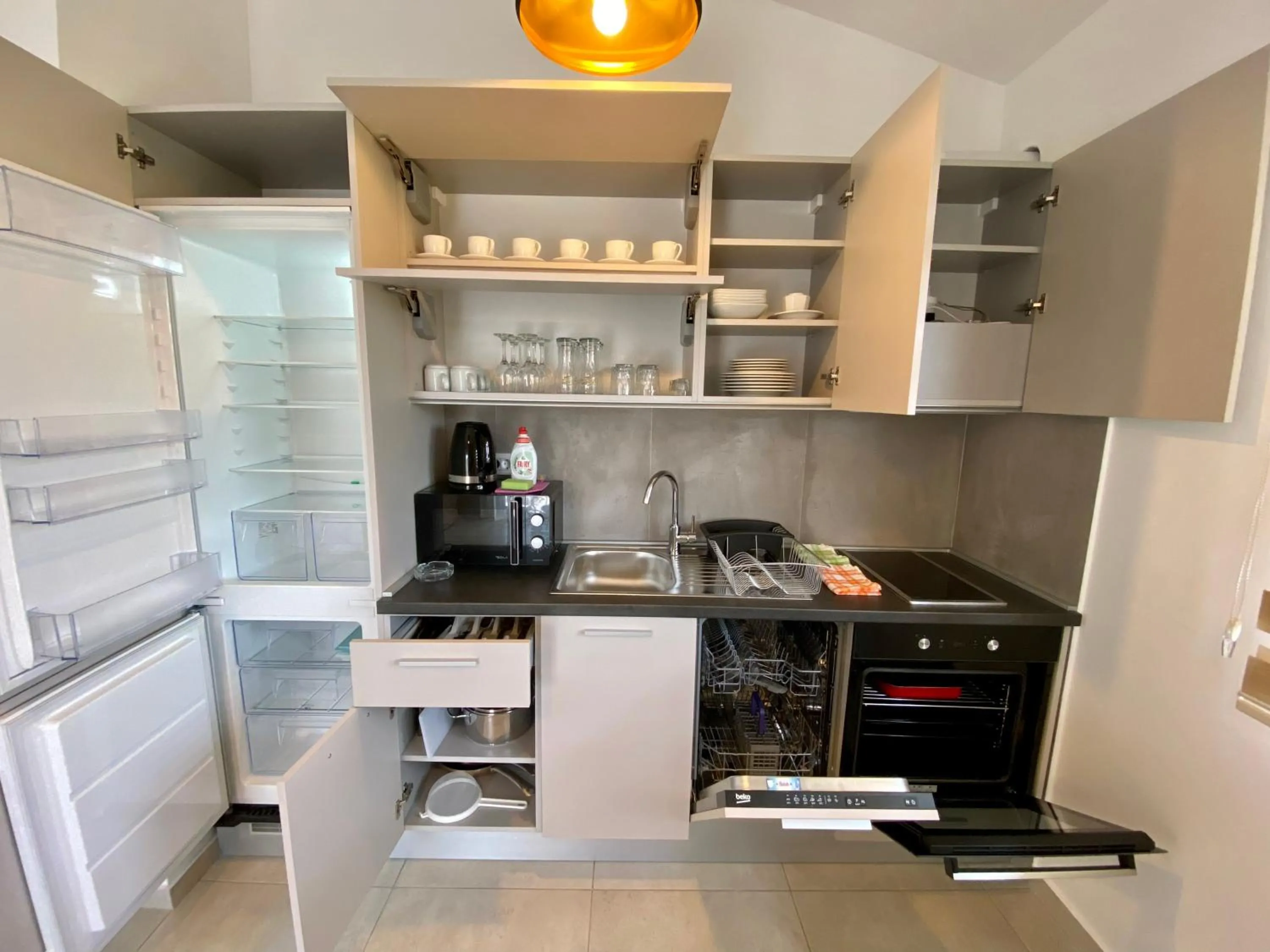 Kitchen or kitchenette in Villa Dolphin Apartments