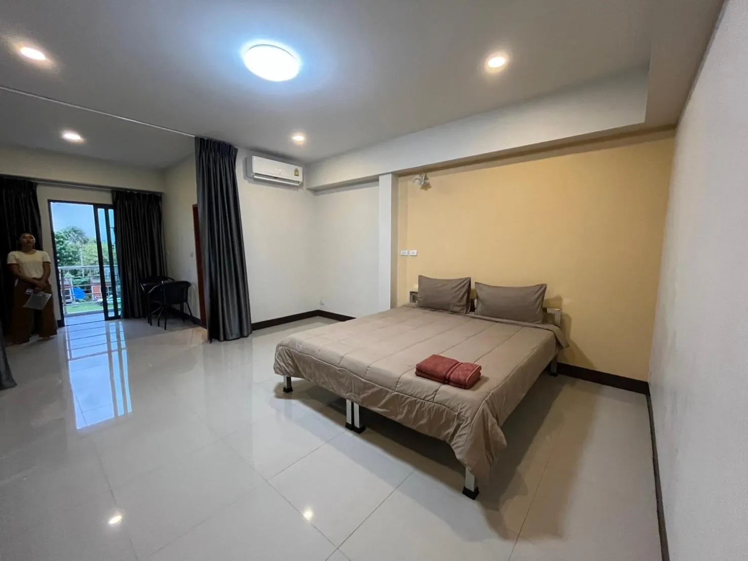 Bed in DD Residence Sai5 Salaya ห้องพัก ดีดี สาย5 ศาลายา