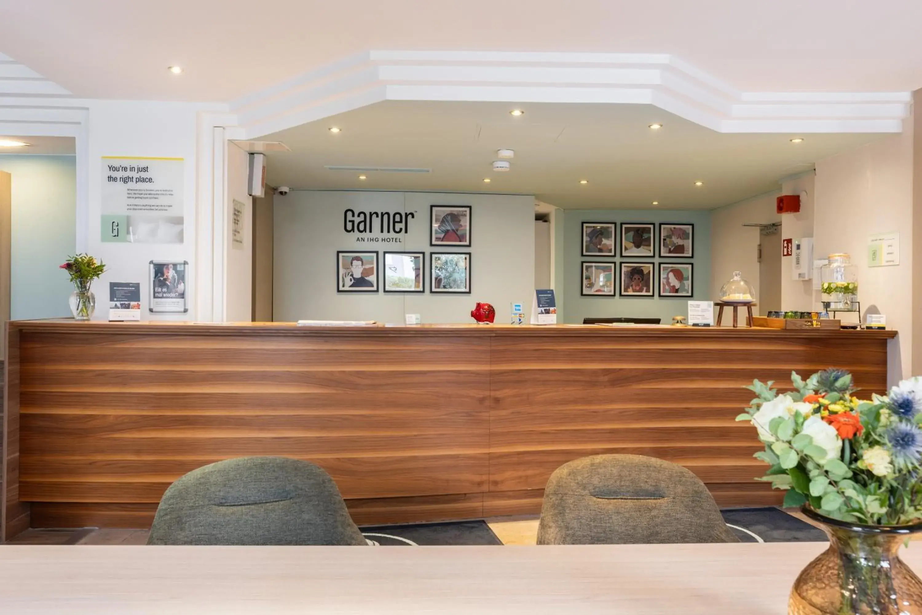 Lobby or reception in Garner Hotel Stuttgart City Centre by IHG Lobby or reception in Garner Hotel Stuttgart City Centre by IHG