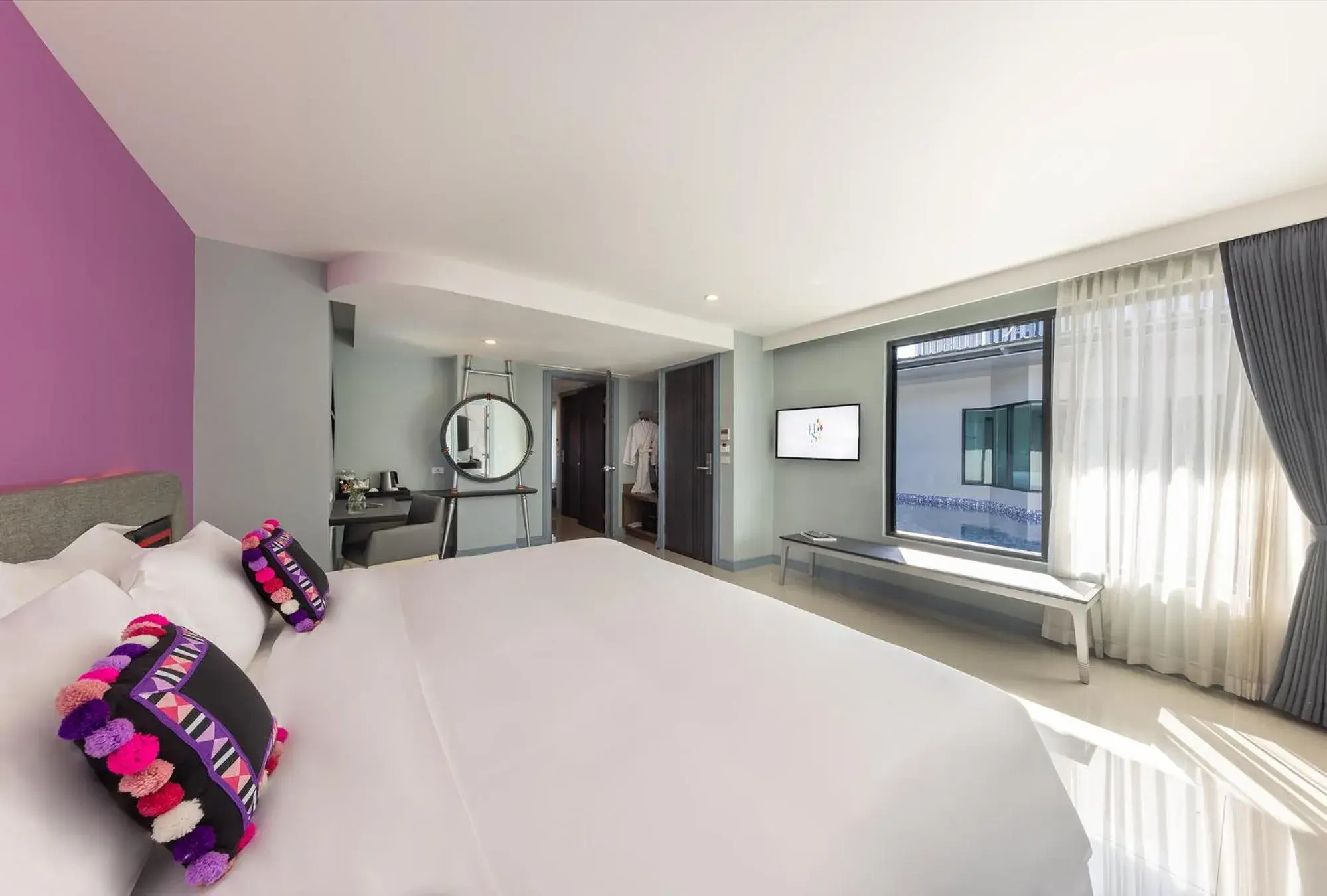 Double Room with Pool View in Hotel Selene Chiang Rai Double Room with Pool View in Hotel Selene Chiang Rai