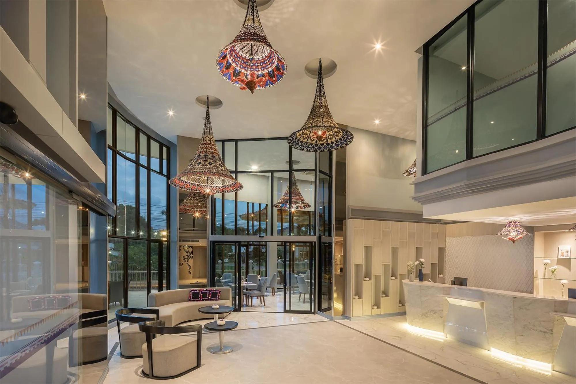 Lobby or reception in Hotel Selene Chiang Rai