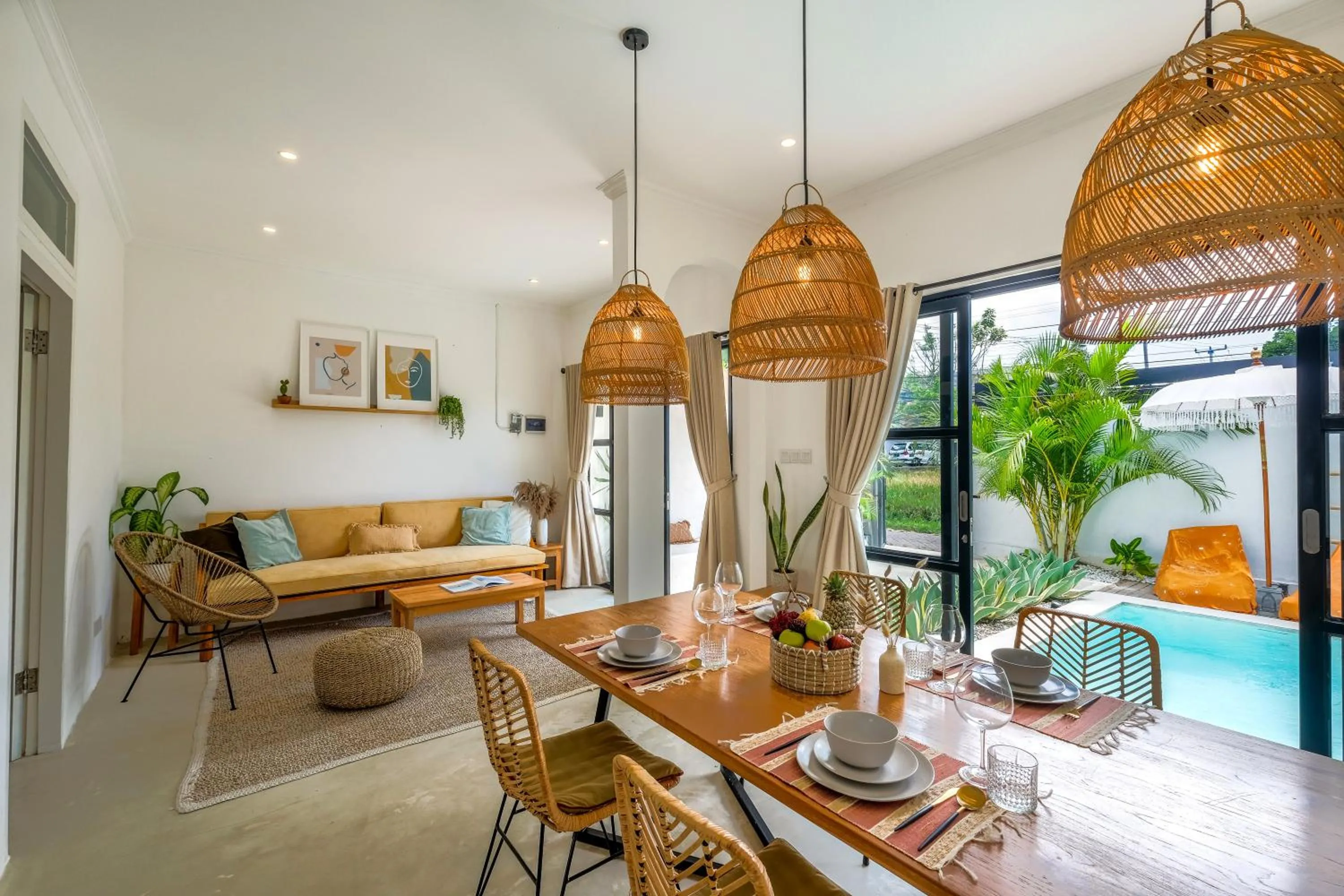 Living room in Villa Naia Berawa