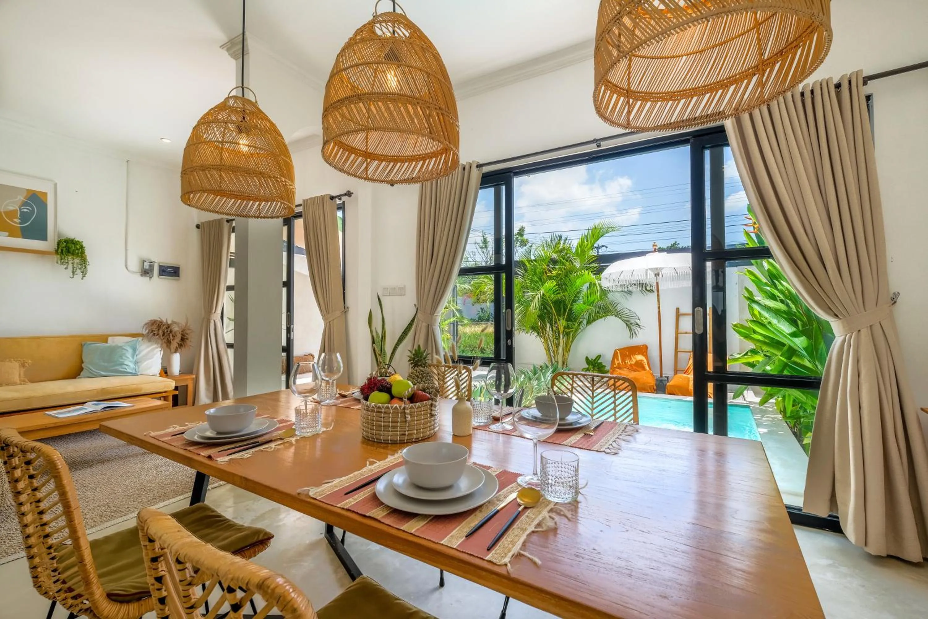 Living room in Villa Naia Berawa