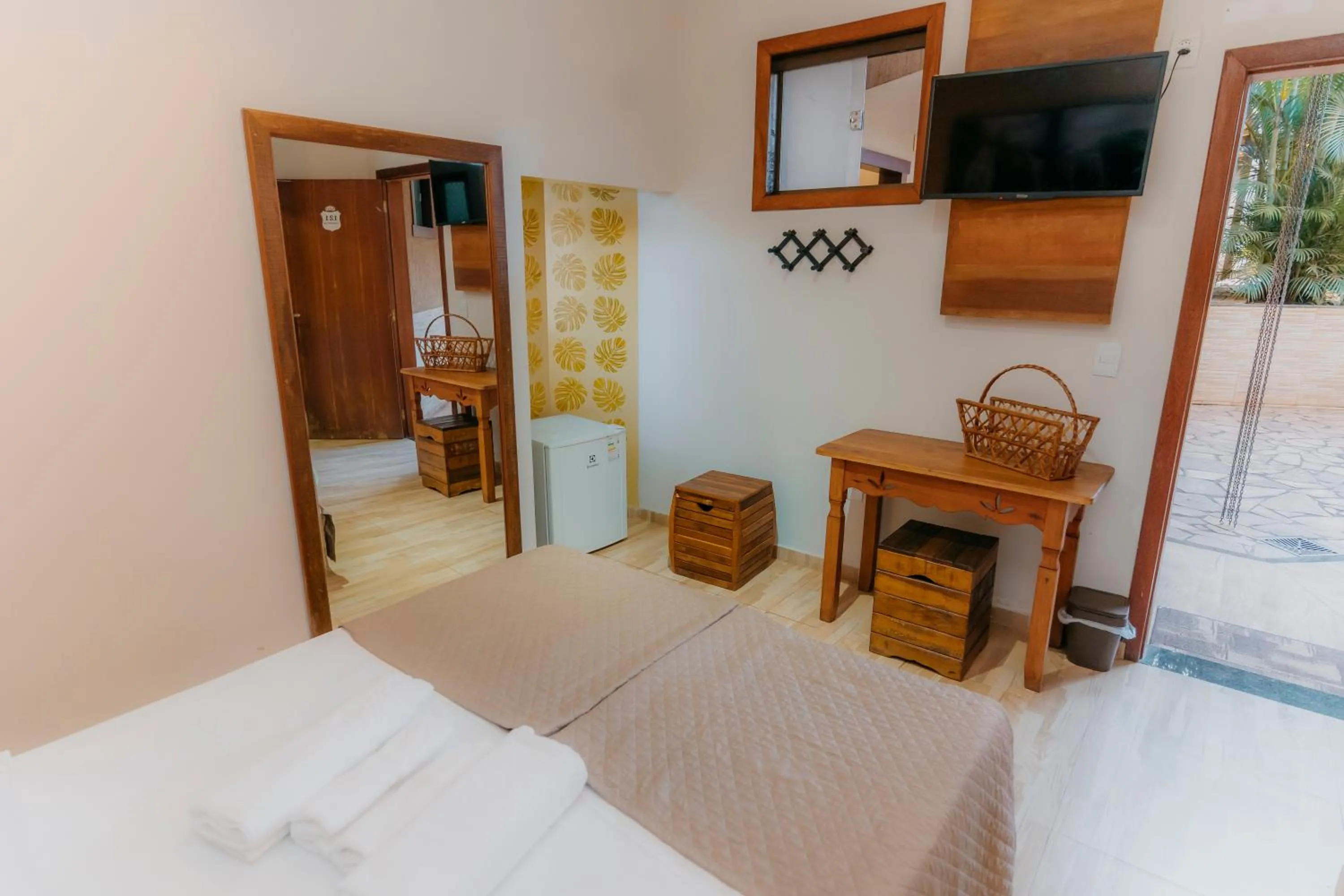 Bed in Estrada Real Palace Hotel