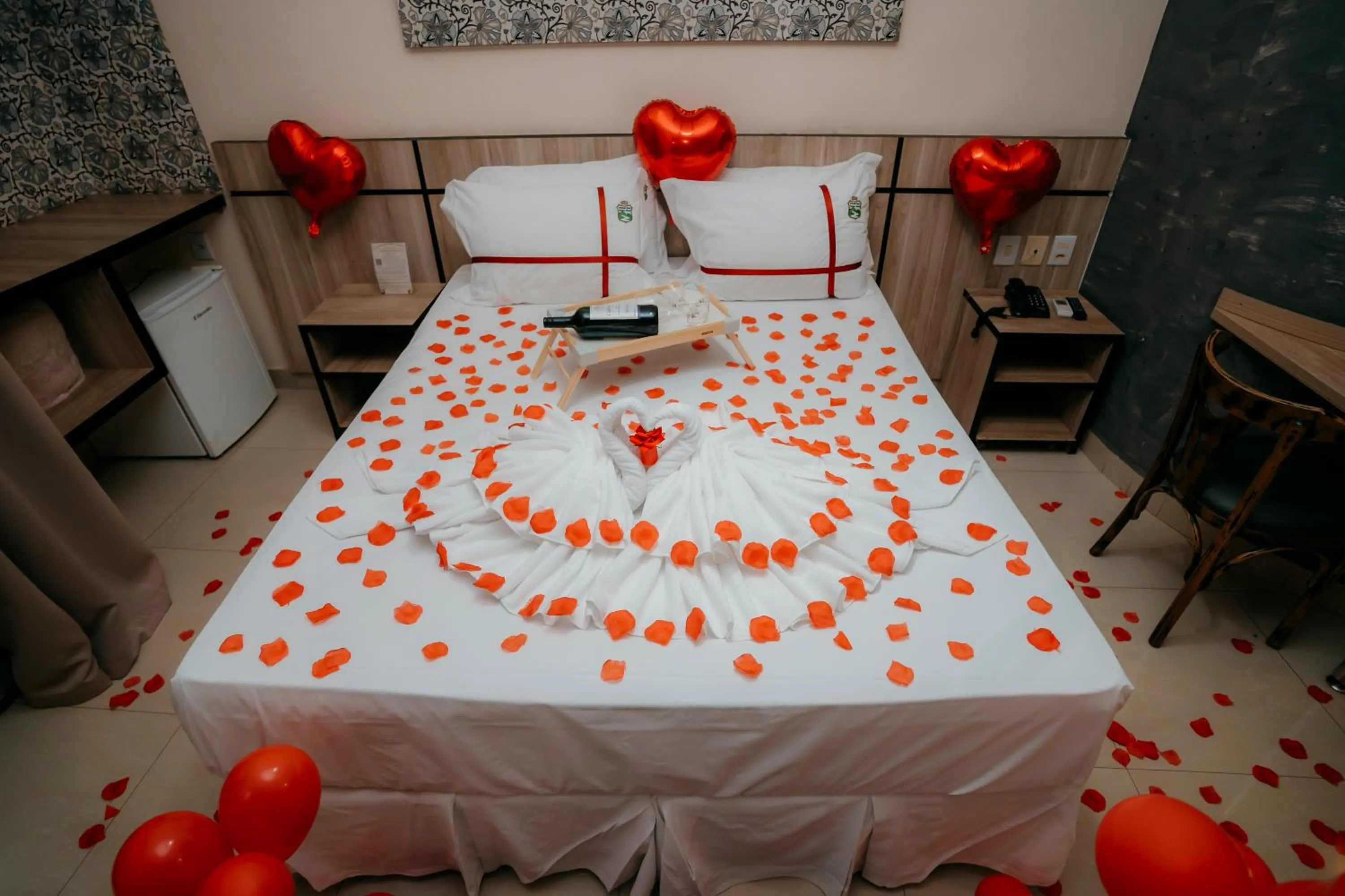 Bed in Estrada Real Palace Hotel