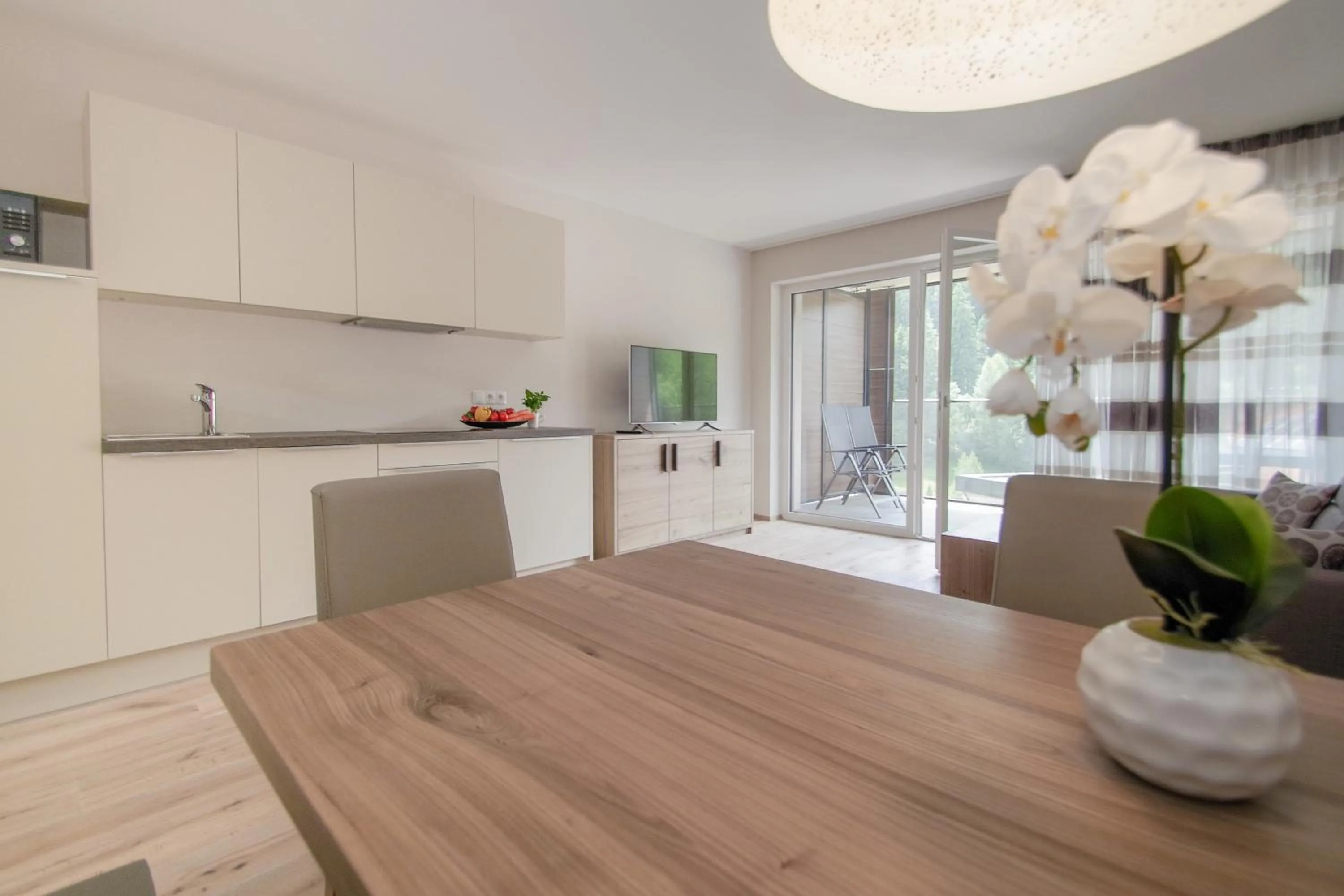 Kitchen or kitchenette in Apartment Hotel Christine