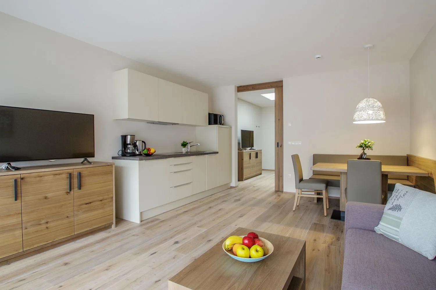 Kitchen or kitchenette in Apartment Hotel Christine