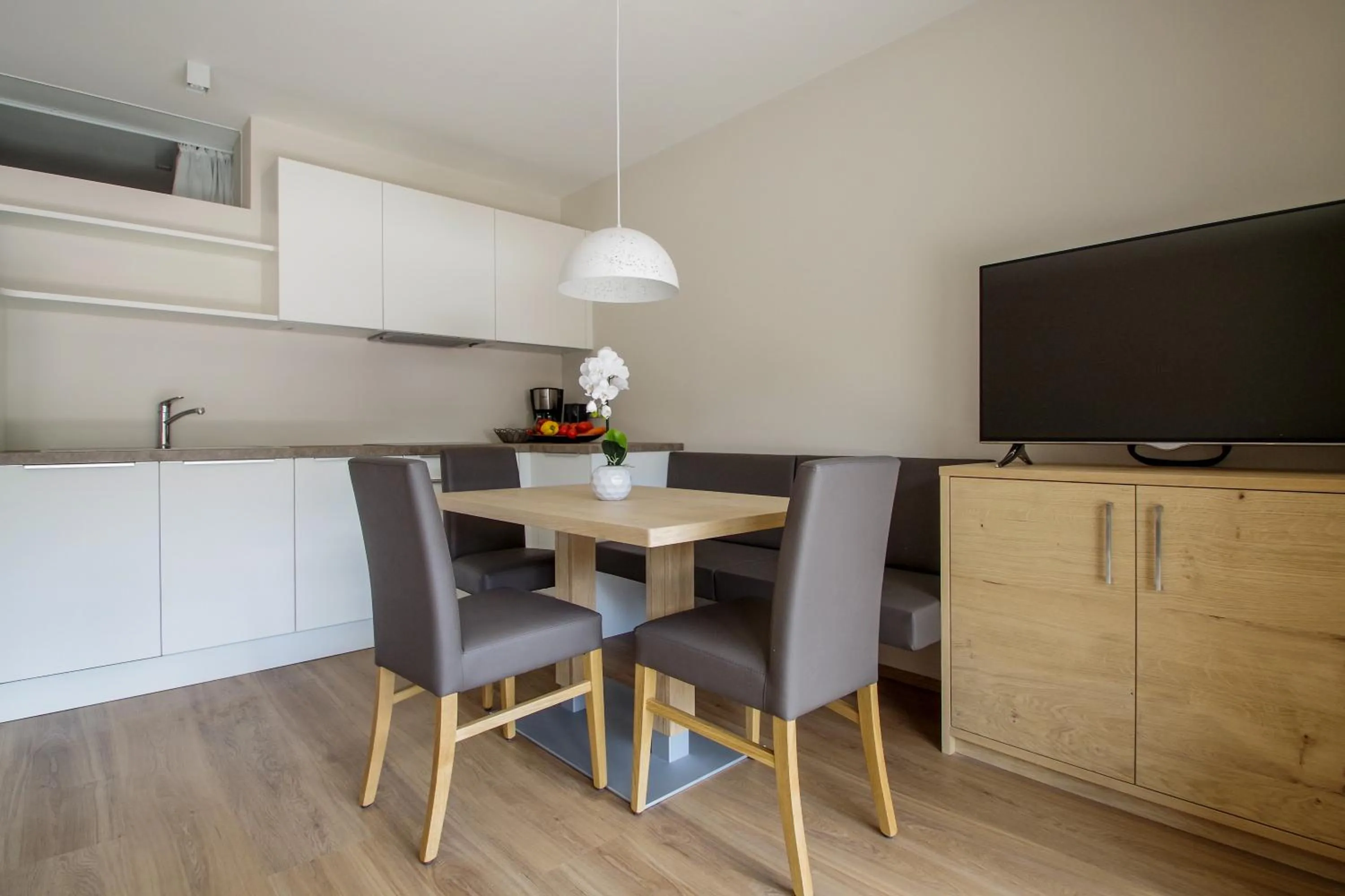 Kitchen or kitchenette in Apartment Hotel Christine