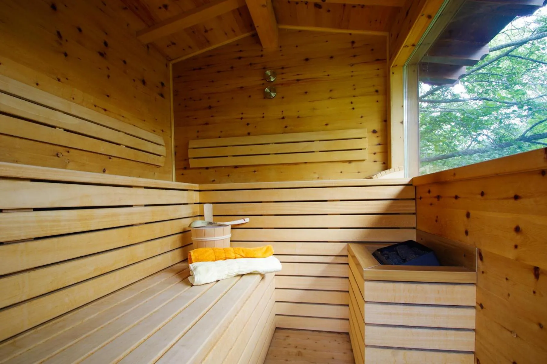 Sauna in Apartment Hotel Christine