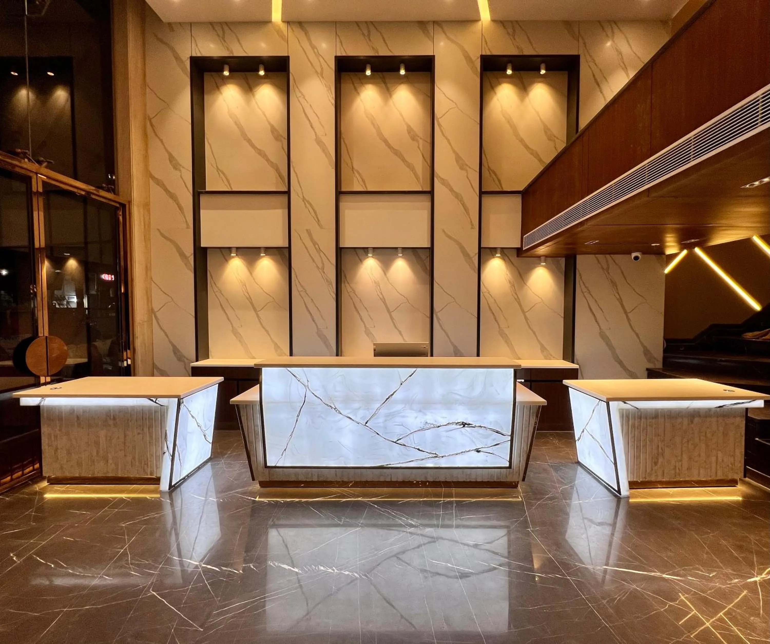 Lobby or reception in The Prime Delhi Luxe Collection Hotel
