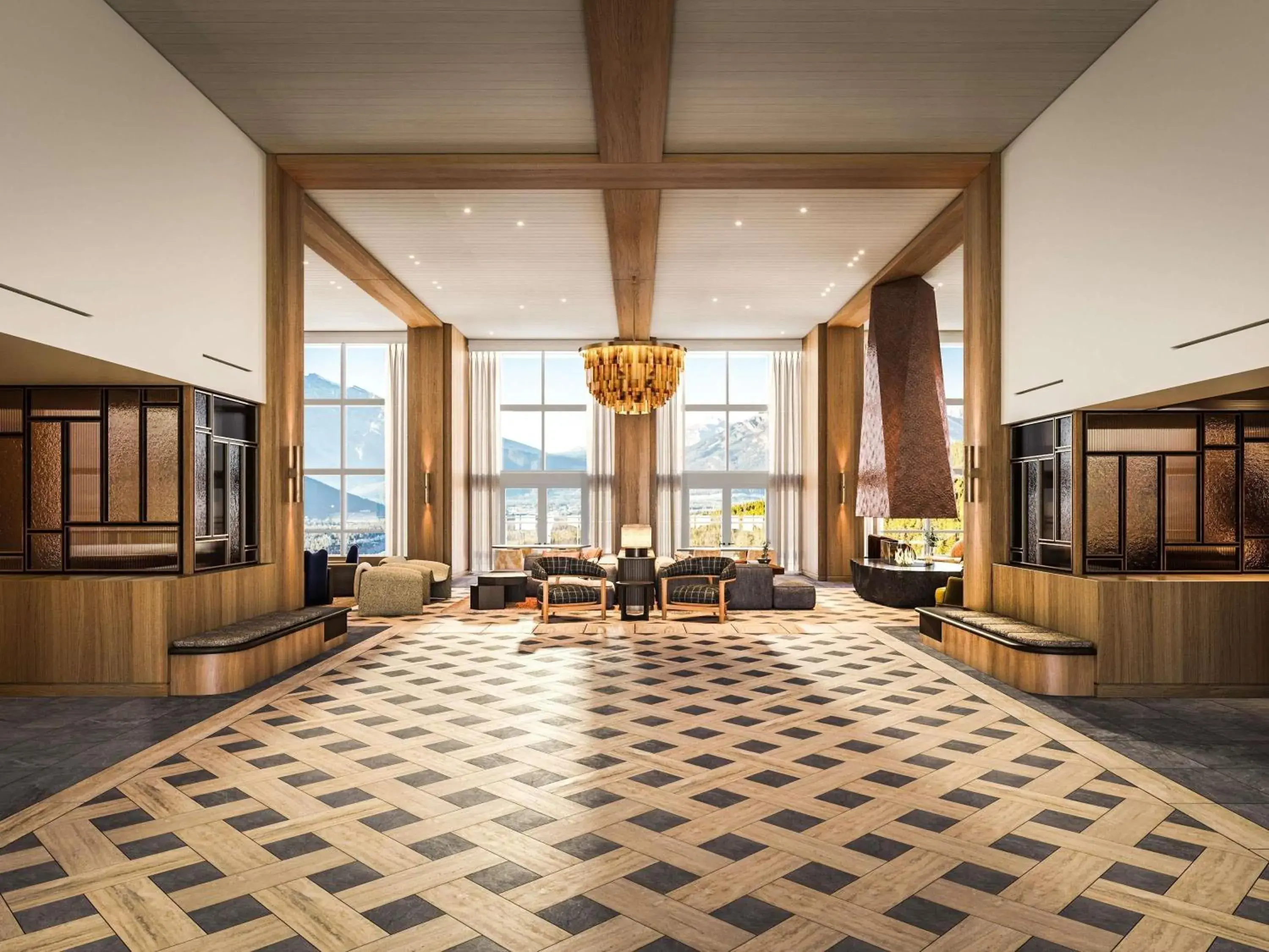 Lobby or reception in Rimrock Banff, Emblems Collection Lobby or reception in Rimrock Banff, Emblems Collection