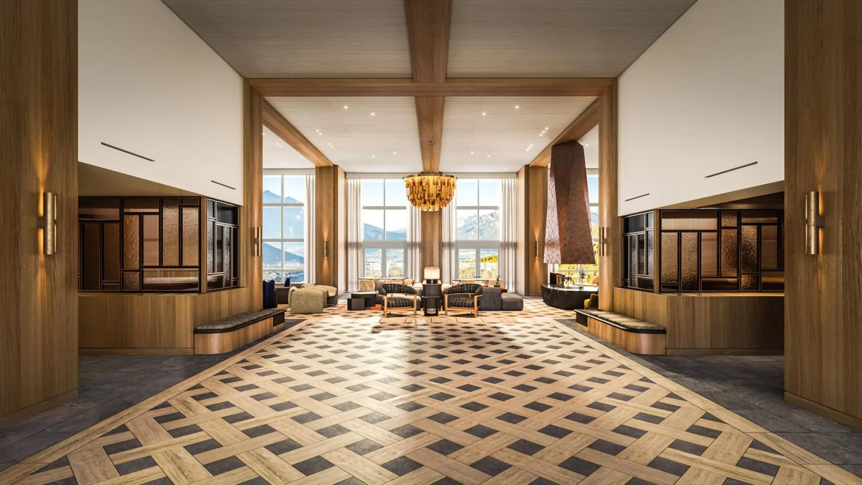 Lobby or reception in Rimrock Banff, Emblems Collection Lobby or reception in Rimrock Banff, Emblems Collection