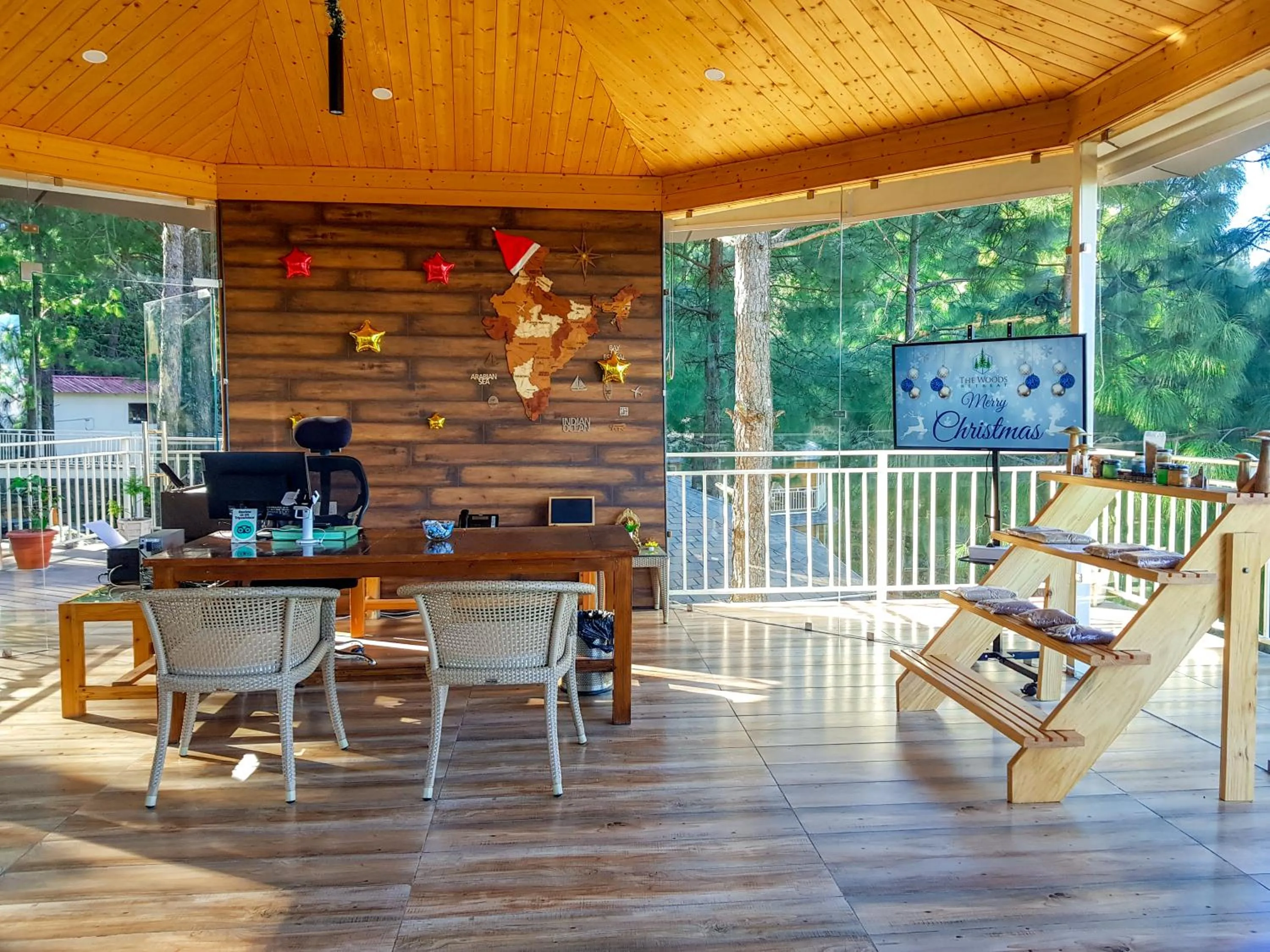 Balcony/Terrace in The Woods Retreat