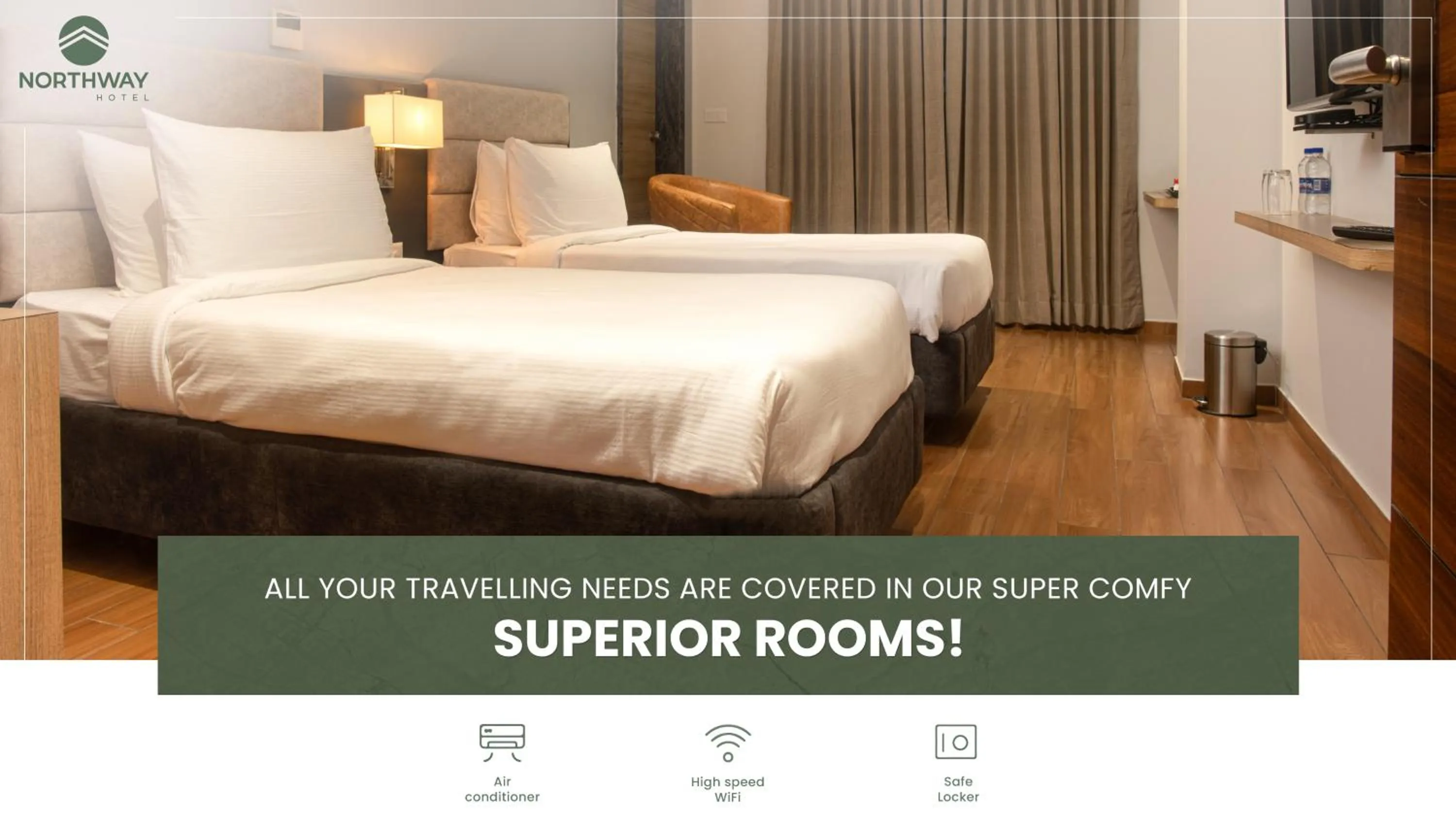 Bed in Northway Hotel