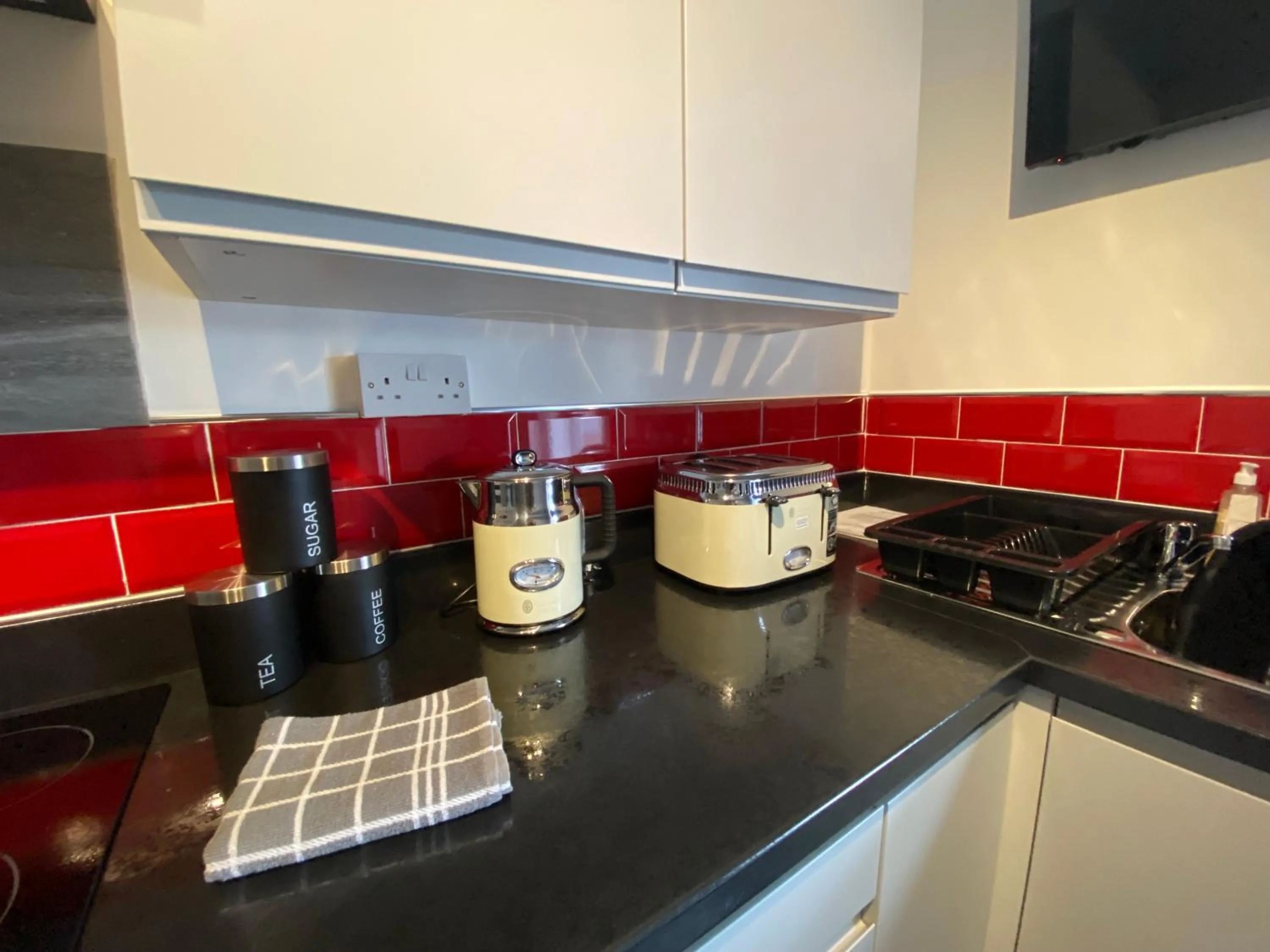 Kitchen or kitchenette in Blackpool Abode - 124 Elite Apartments