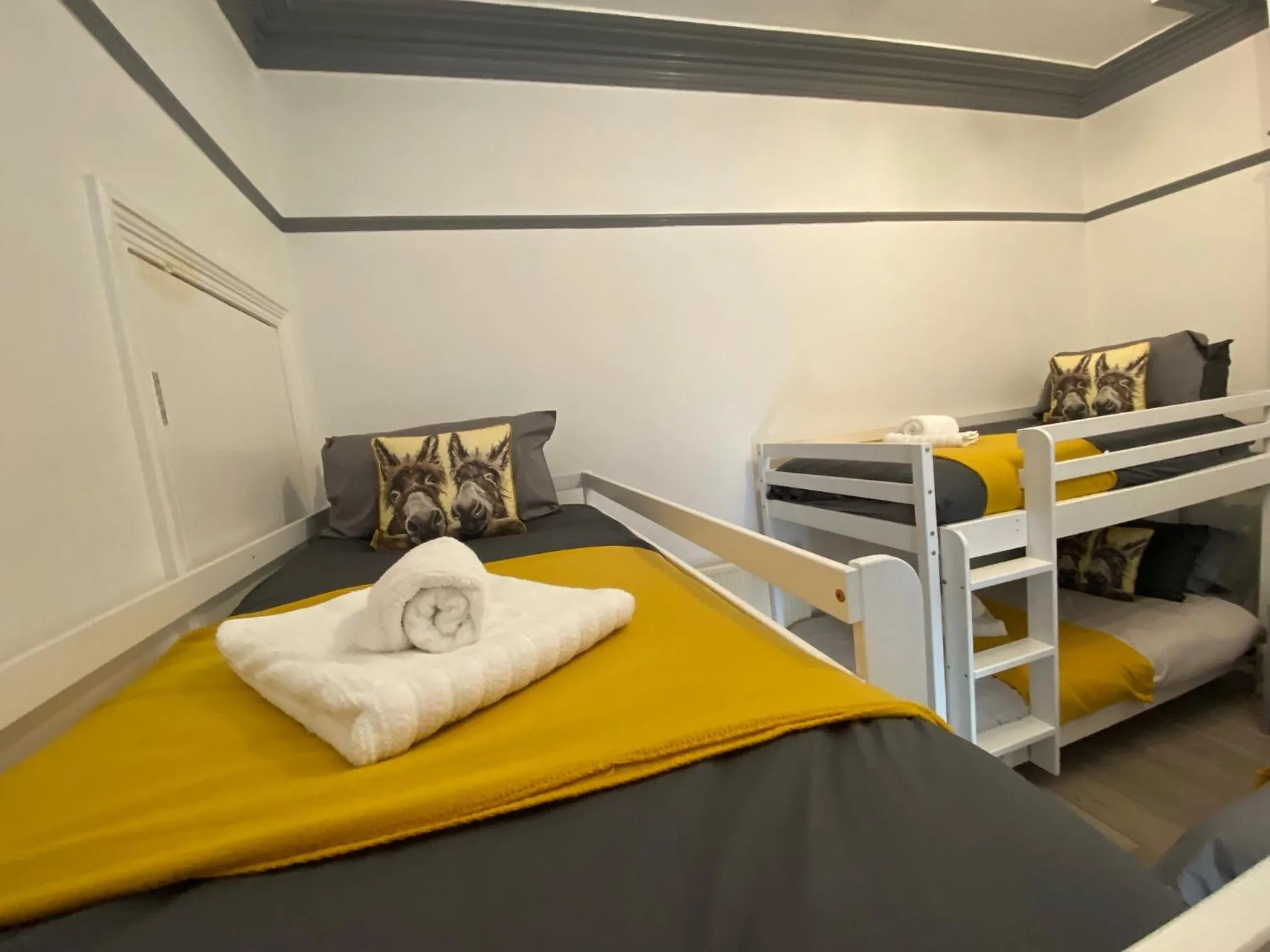 Bedroom, Bed in Blackpool Abode - 124 Elite Apartments