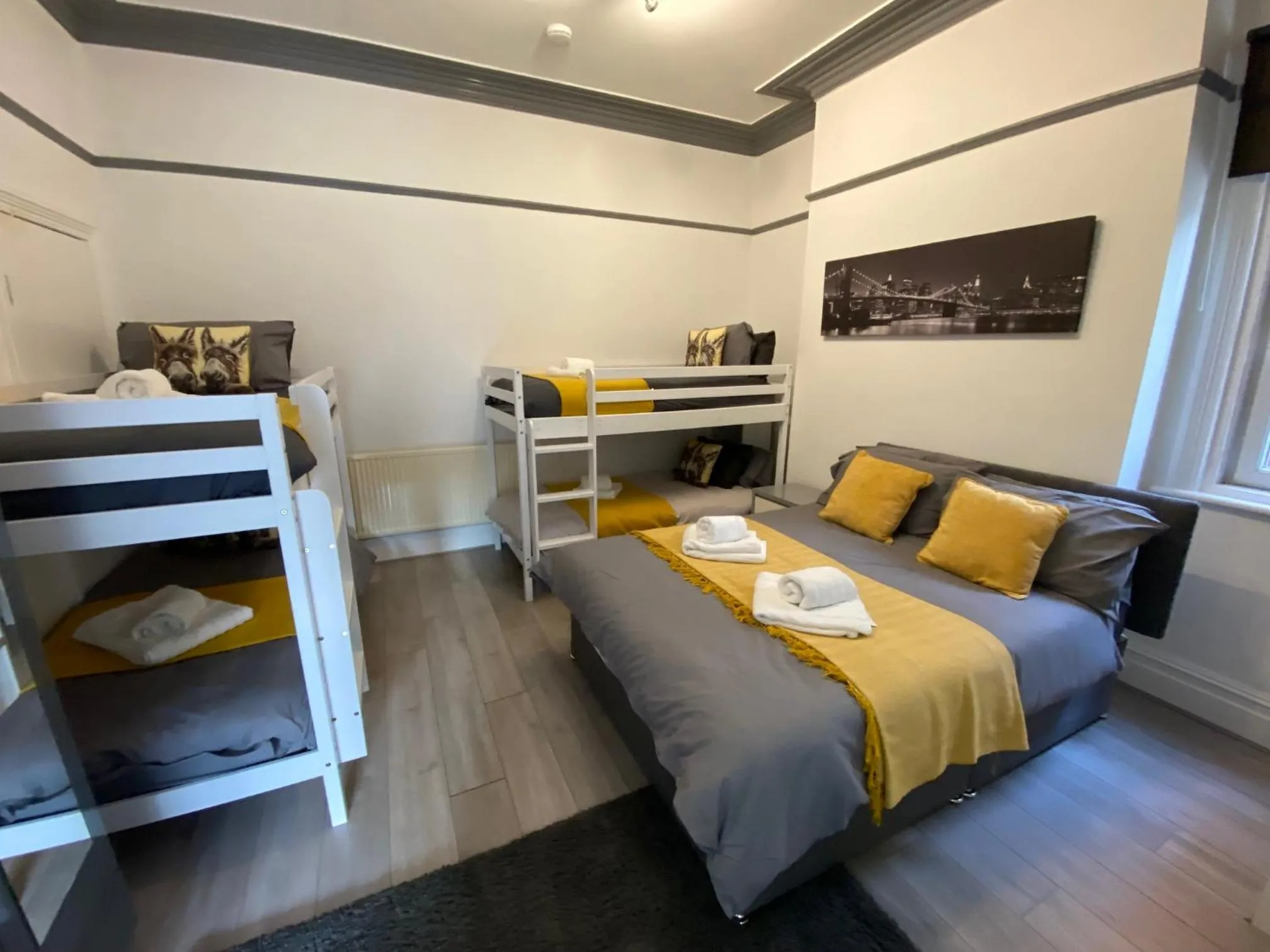 Bedroom, Bed in Blackpool Abode - 124 Elite Apartments