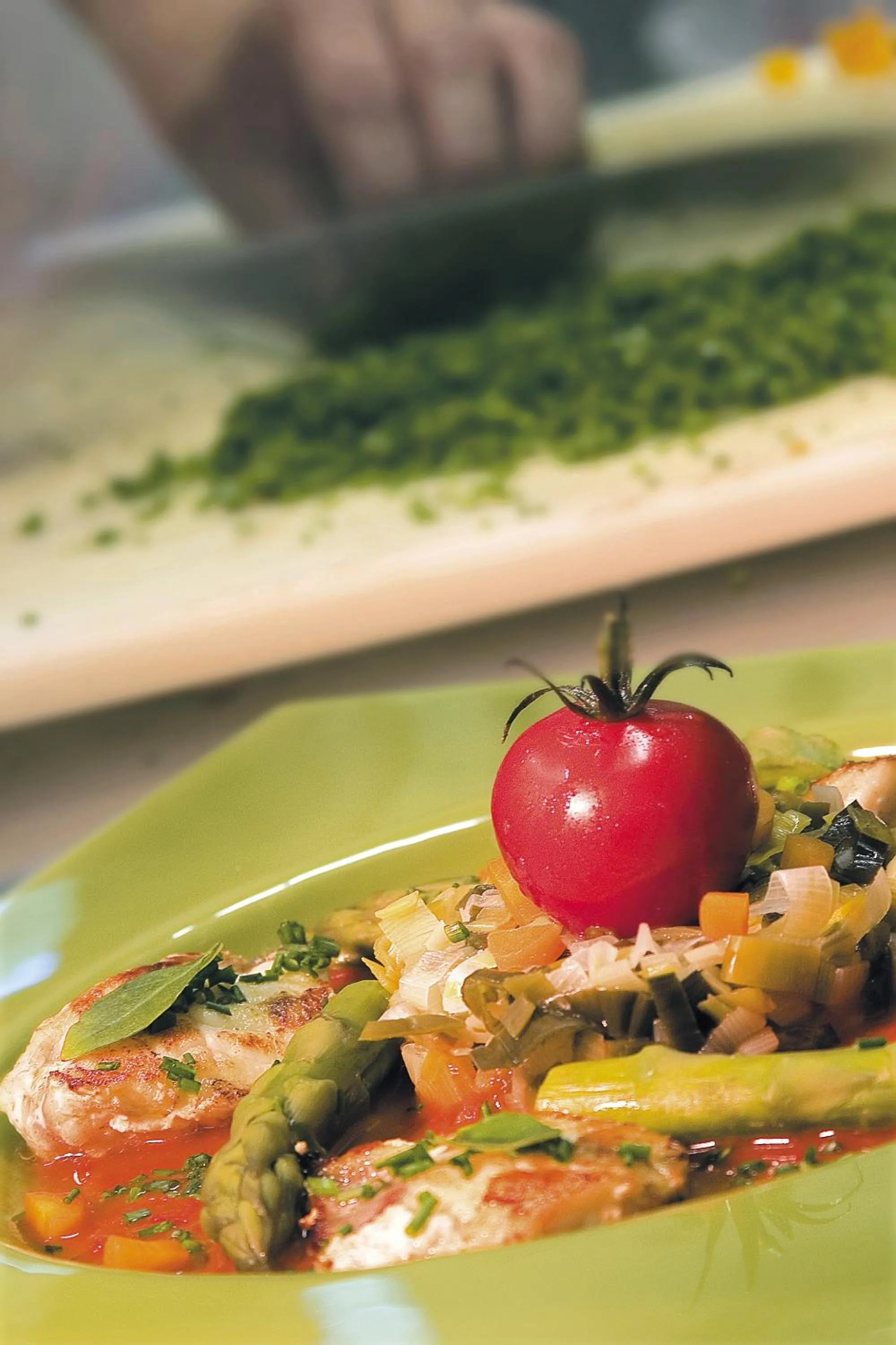 Food in Logis Hôtel restaurant des Pins