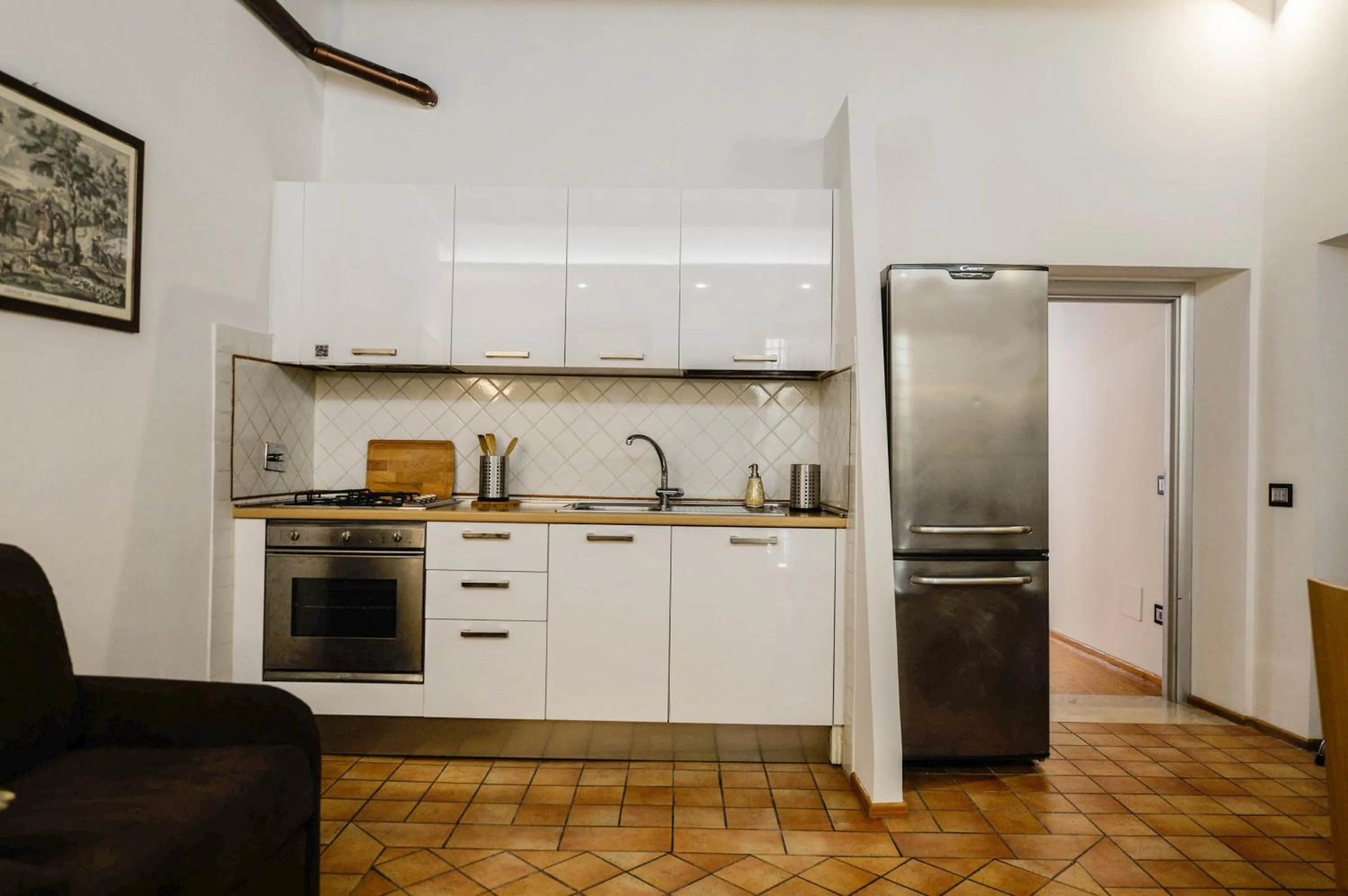 Communal kitchen in Campo De Fiori Relais