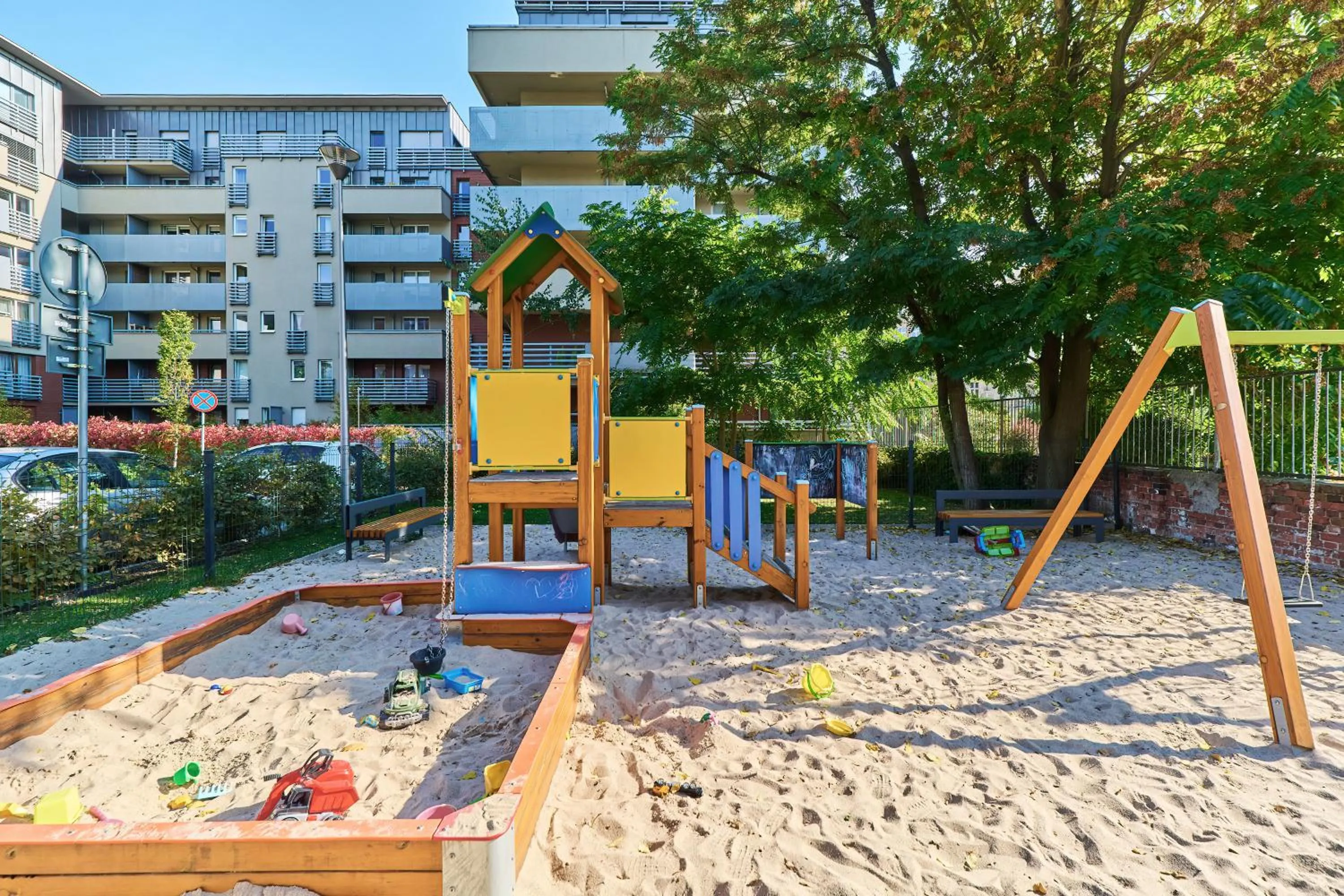 Children play ground in Nowa Tęczowa Apartments Promenada Staromiejska by Noclegi Renters