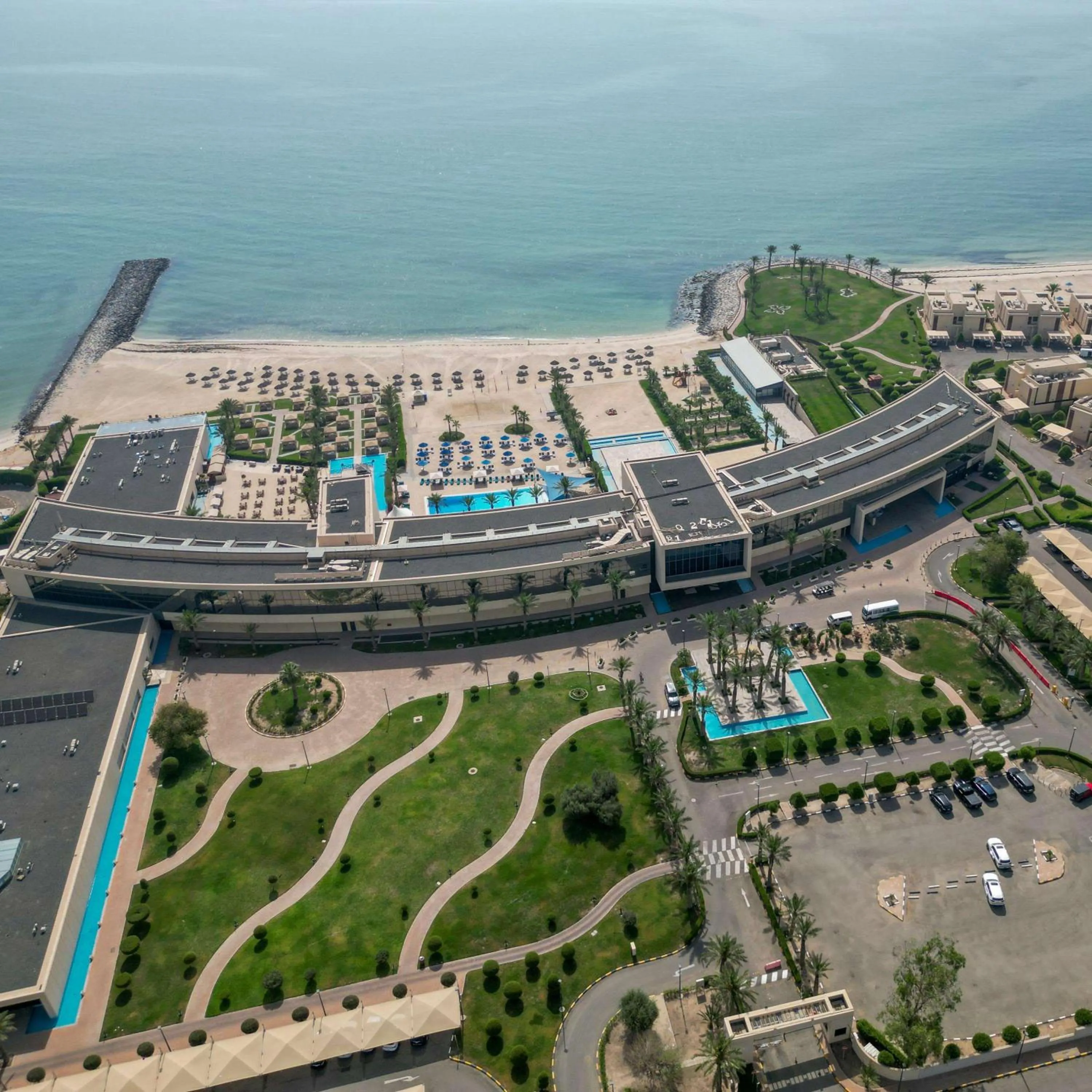 Property building, Bird's-eye View in Hilton Kuwait Resort