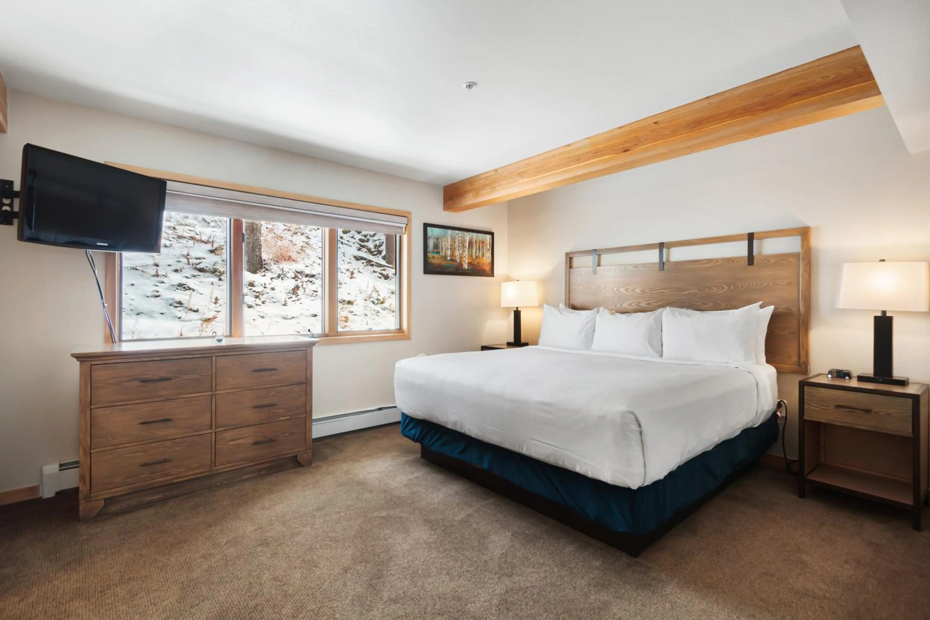 Bedroom, Bed in Gold Point Resort Breckenridge by Vacatia