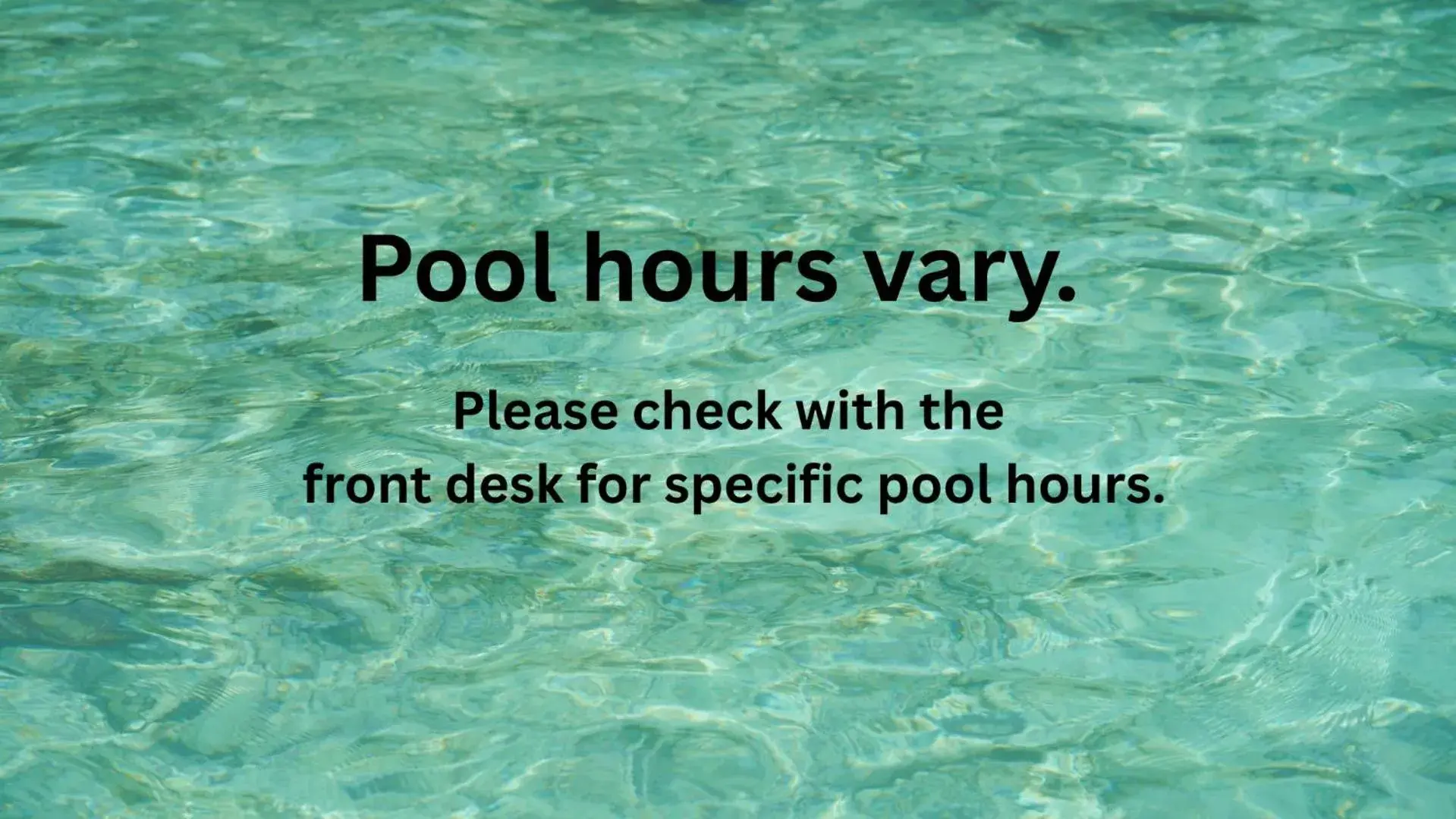 Swimming pool in Sleepy Hollow Hotel Swimming pool in Sleepy Hollow Hotel