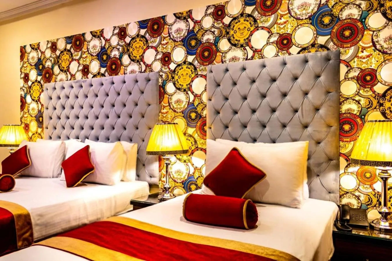 Bed in Rose Palace Hotel, Gulberg